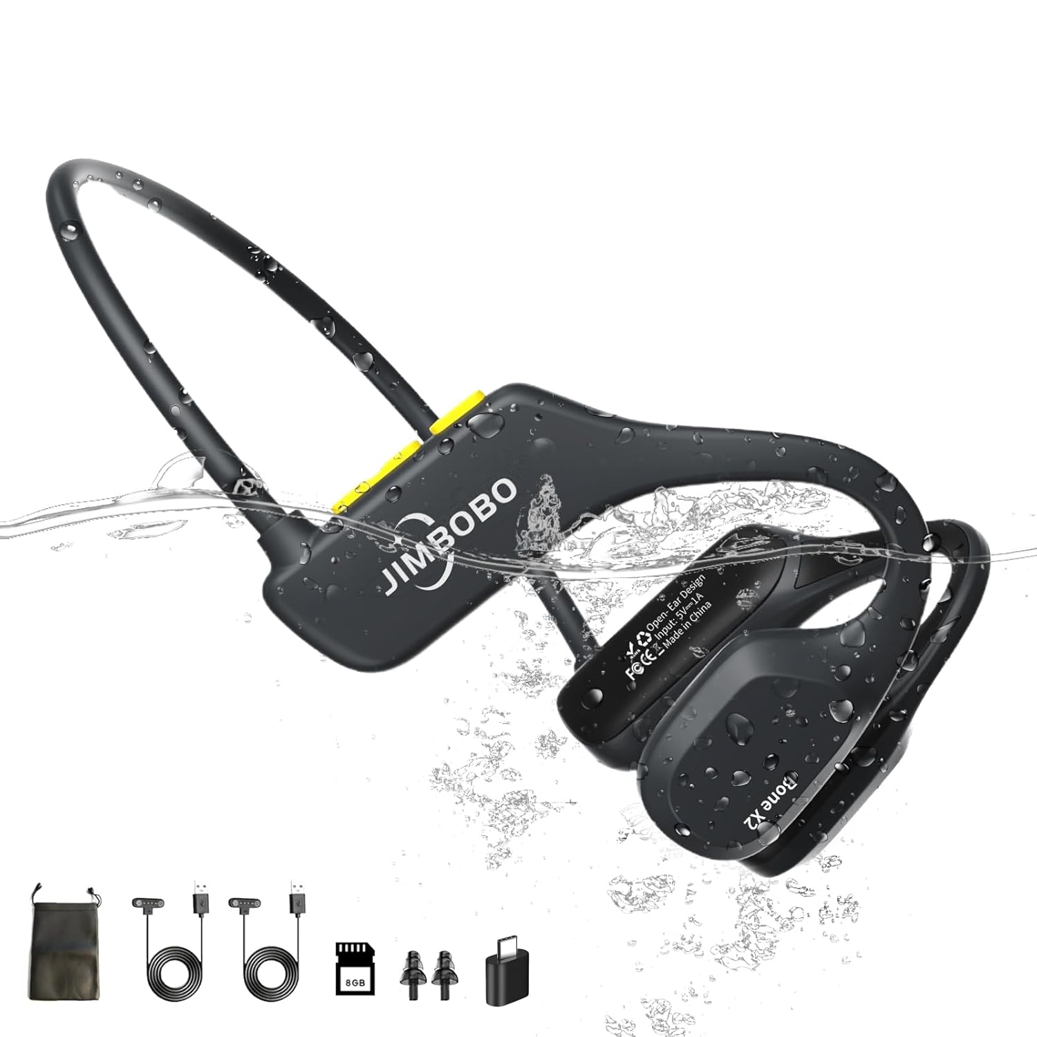 JIMBOBO Bone Conduction Headphones Swimming Bluetooth Bone Conduction Earbuds Open Ear Earphones with Mic 8GB Memory MP3 Player IPX7 Waterproof Wireless Headsets for Swimming Running Fitness Yoga JIMBOBO Bone Conduction Headphones Swimming Bluetooth Bone Conduction Earbuds Open Ear Earphones with Mic 8GB Memory MP3 Player IPX7 Waterproof Wireless Headsets for Swimming Running Fitness Yoga