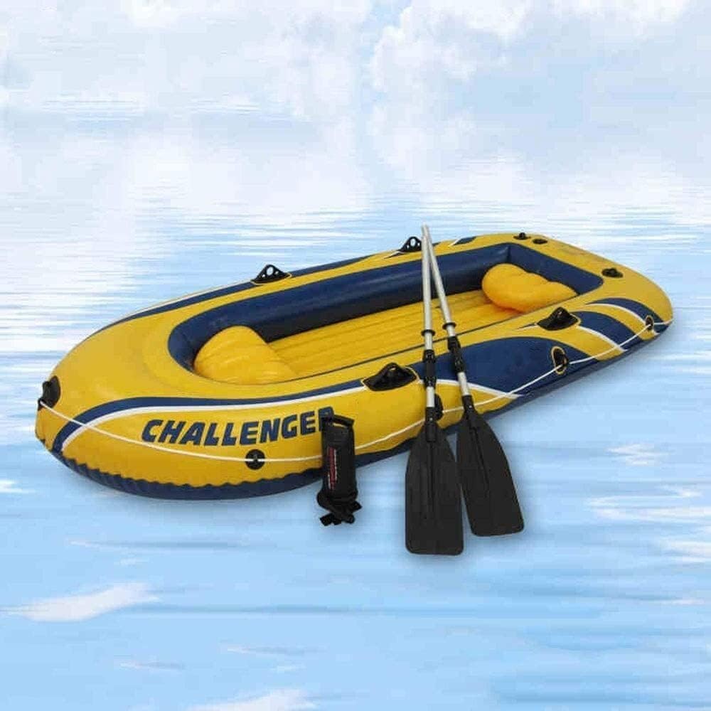 Heavy Duty Inflatable, Safe and Reliable Fishing Boat – Inflatable Rowing Boat with Paddle and Pump, 200kg Weight Capacity Heavy Duty Inflatable, Safe and Reliable Fishing Boat – Inflatable Rowing Boat with Paddle and Pump, 200kg Weight Capacity