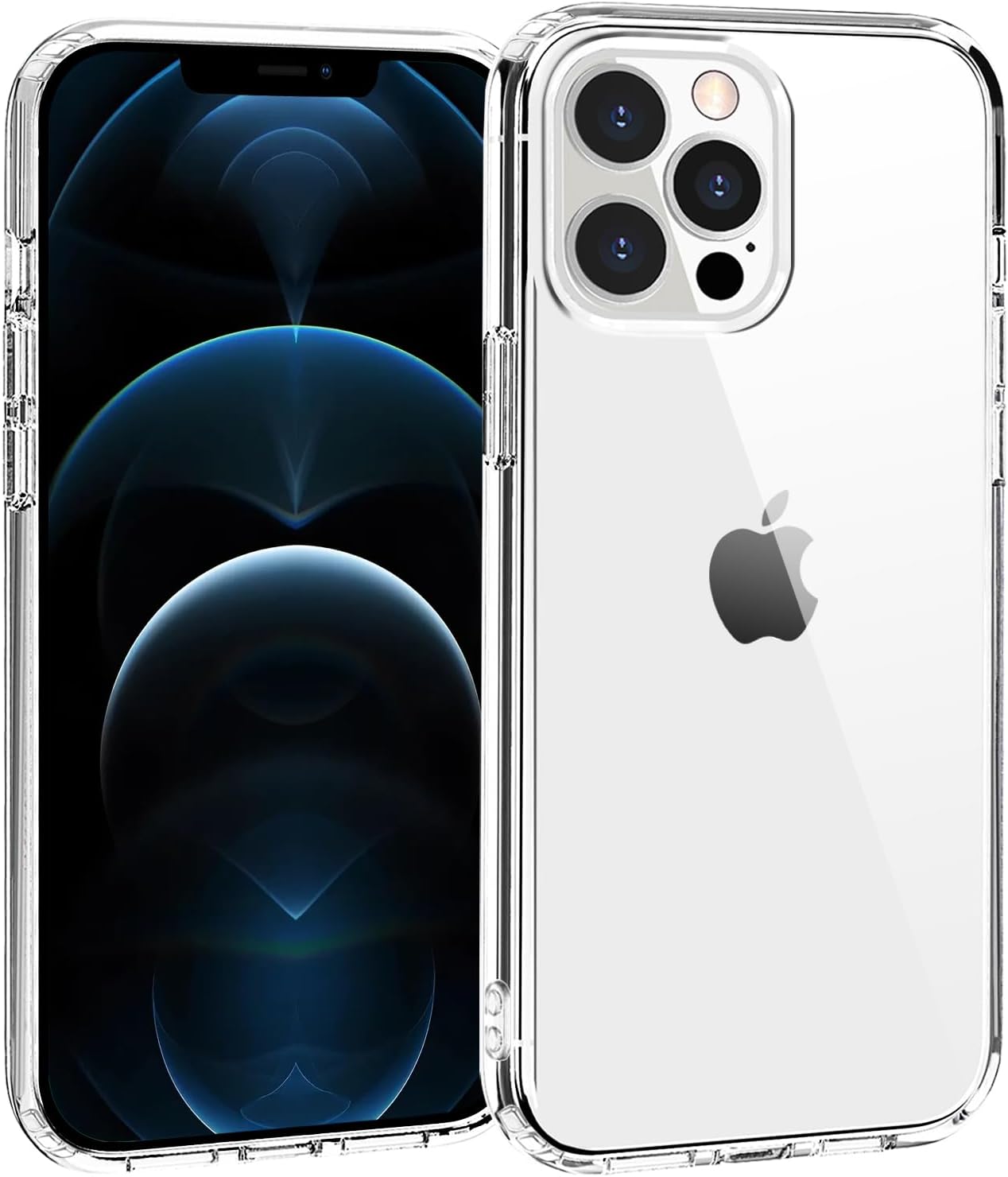 TENOC Phone Case Compatible with iPhone 12 Pro Max, Clear Case Non-Yellowing Protective Bumper Hard Back Cover for 6.7 Inch TENOC Phone Case Compatible with iPhone 12 Pro Max, Clear Case Non-Yellowing Protective Bumper Hard Back Cover for 6.7 Inch