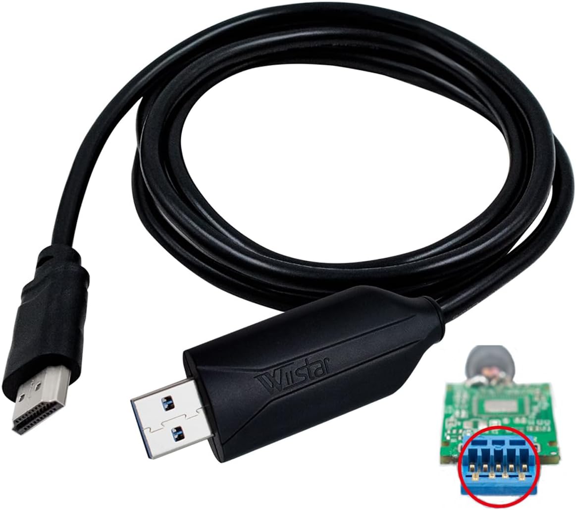 USB to HDMI Adapter with chip 4.92FT Cable,USB 3.0 & 2.0 to HDMI 1080P Video Audio Converter for PC, Laptop to Monitor,HDTV Support Android,XP/7/8/10,MAC OS USB to HDMI Adapter with chip 4.92FT Cable,USB 3.0 & 2.0 to HDMI 1080P Video Audio Converter for PC, Laptop to Monitor,HDTV Support Android,XP/7/8/10,MAC OS