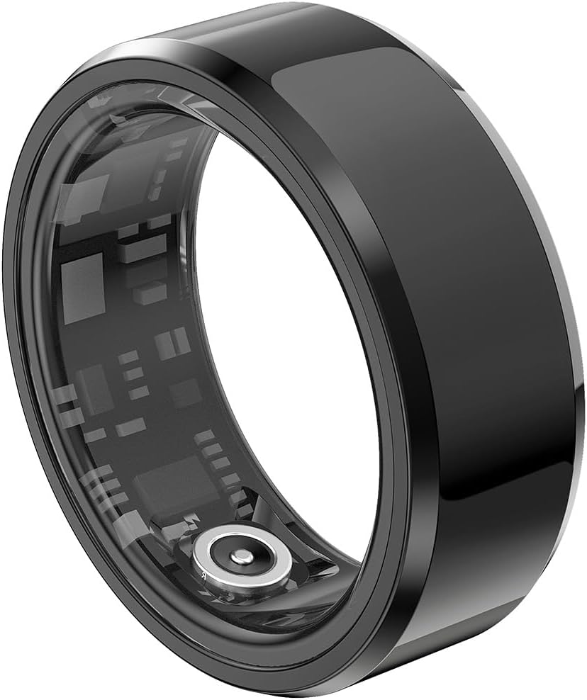 Smart Ring, Health Tracker with Free Subscription, Sleep Tracking Wearable, Heart Rate, Blood Oxygen, Fitness Tracker with Charging Case, Great Gift for Women & Men, Black (Size 10) Smart Ring, Health Tracker with Free Subscription, Sleep Tracking Wearable, Heart Rate, Blood Oxygen, Fitness Tracker with Charging Case, Great Gift for Women & Men, Black (Size 10)
