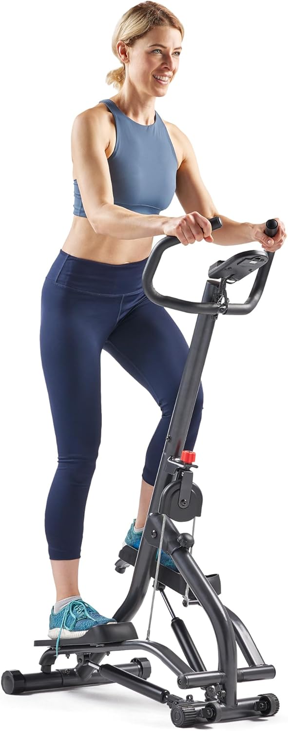 Sunny Health & Fitness Stair Stepper w/Handlebar, Extended Step Range Machine for Climbing Exercise, Compact, Height-Adjustable, Low-Impact & SunnyFit App Enhanced Connectivity Sunny Health & Fitness Stair Stepper w/Handlebar, Extended Step Range Machine for Climbing Exercise, Compact, Height-Adjustable, Low-Impact & SunnyFit App Enhanced Connectivity