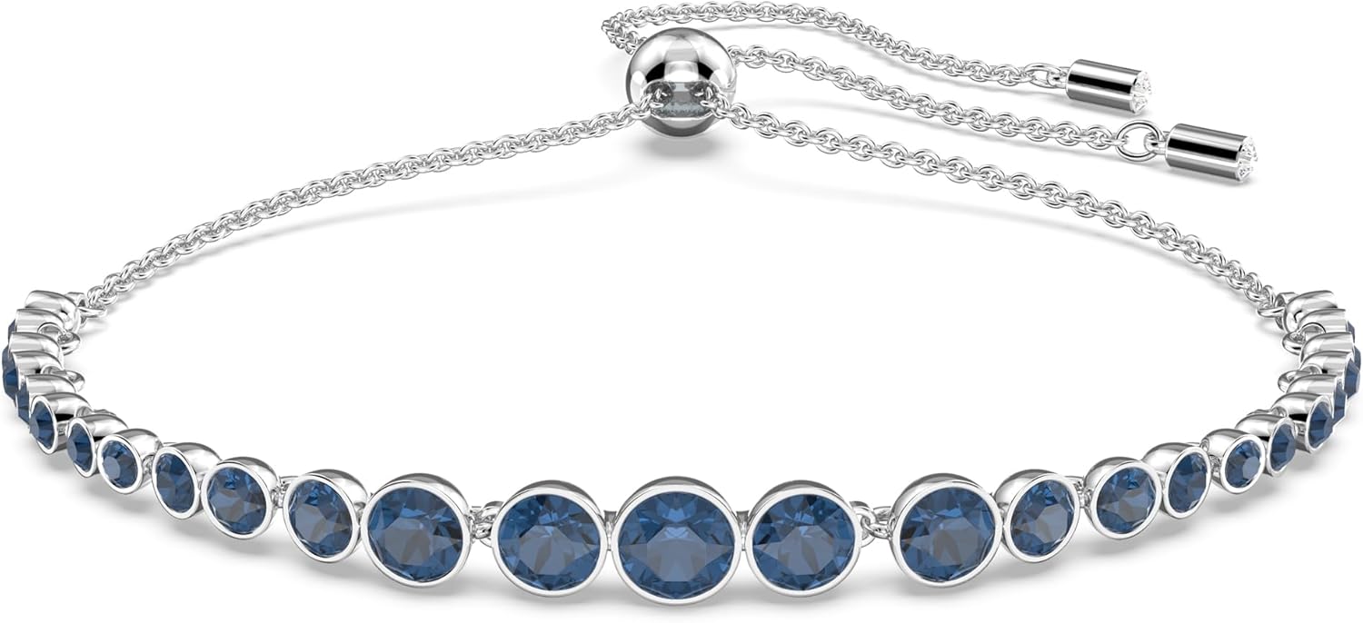 Swarovski Emily Tennis Bracelet Jewelry Collection, Clear Crystals, Blue Crystals, Pink Crystals (Amazon Exclusive) Swarovski Emily Tennis Bracelet Jewelry Collection, Clear Crystals, Blue Crystals, Pink Crystals (Amazon Exclusive)