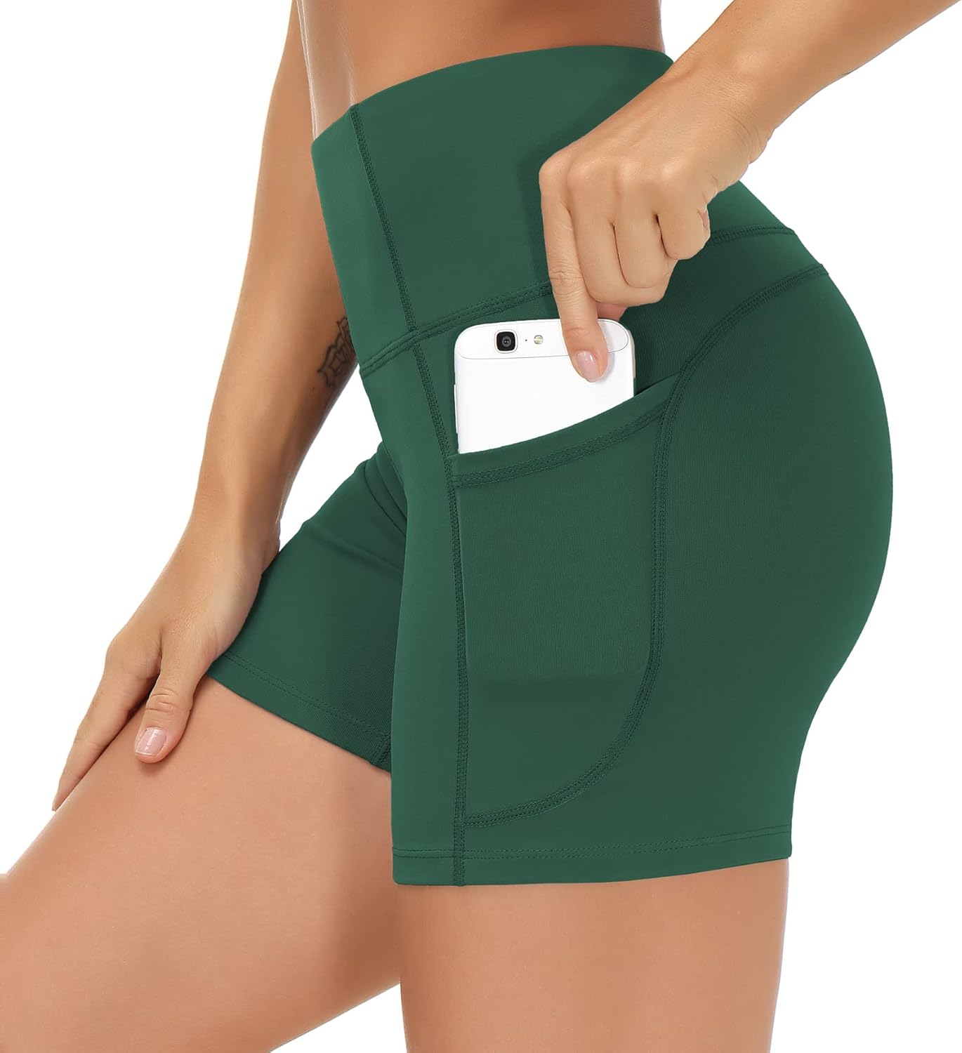THE GYM PEOPLE High Waist Yoga Shorts for Women’s Tummy Control Fitness Athletic Workout Running Shorts with Deep Pockets THE GYM PEOPLE High Waist Yoga Shorts for Women’s Tummy Control Fitness Athletic Workout Running Shorts with Deep Pockets