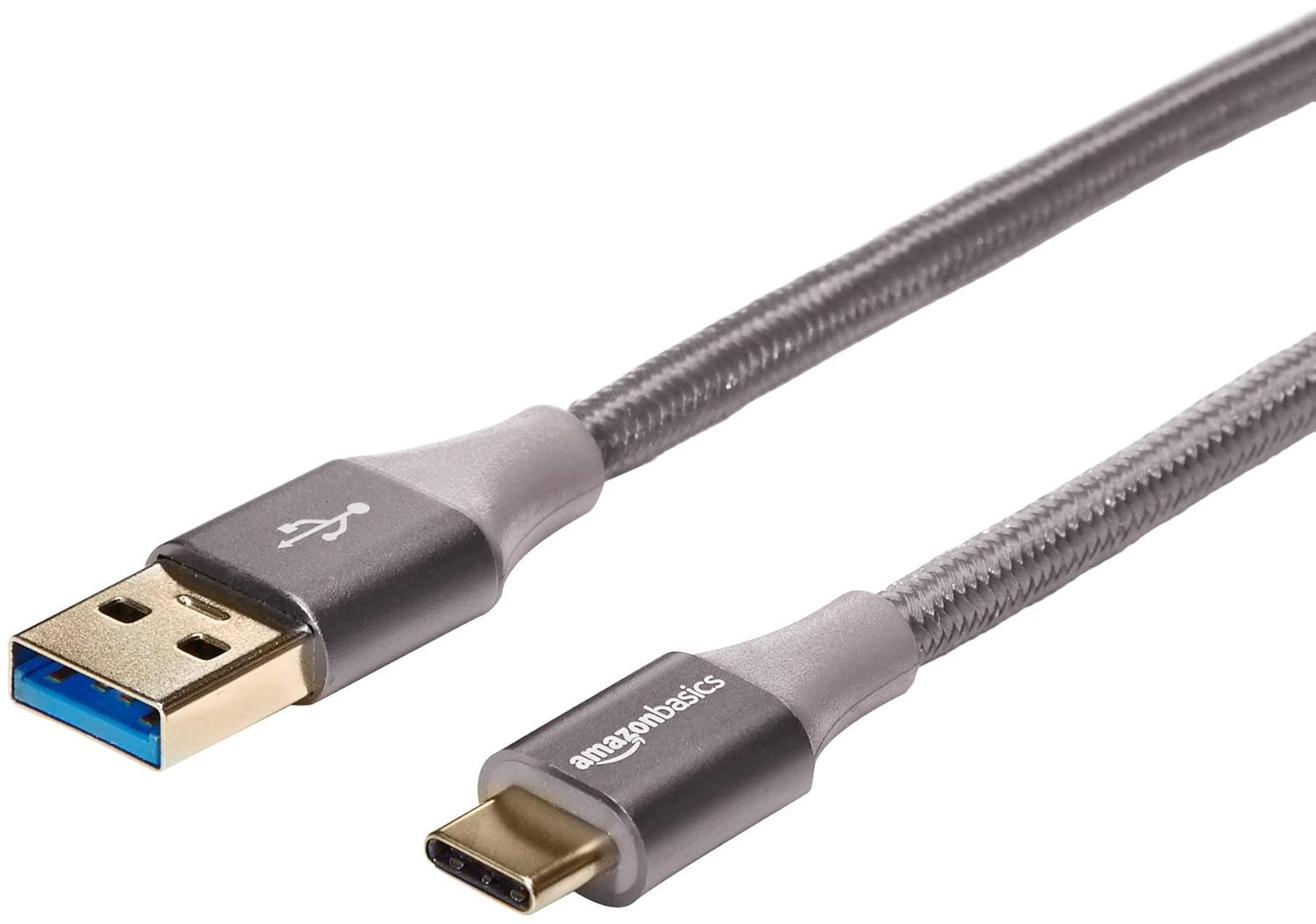 Amazon Basics USB-C to USB-A 3.1 Gen 1 Fast Charger Cable, Nylon Braided Cord, 5Gbps High-Speed, USB-IF Certified, for Apple iPhone 15, iPad, Samsung Galaxy, Tablets, Laptops, 10 Foot, Dark Gray Amazon Basics USB-C to USB-A 3.1 Gen 1 Fast Charger Cable, Nylon Braided Cord, 5Gbps High-Speed, USB-IF Certified, for Apple iPhone 15, iPad, Samsung Galaxy, Tablets, Laptops, 10 Foot, Dark Gray
