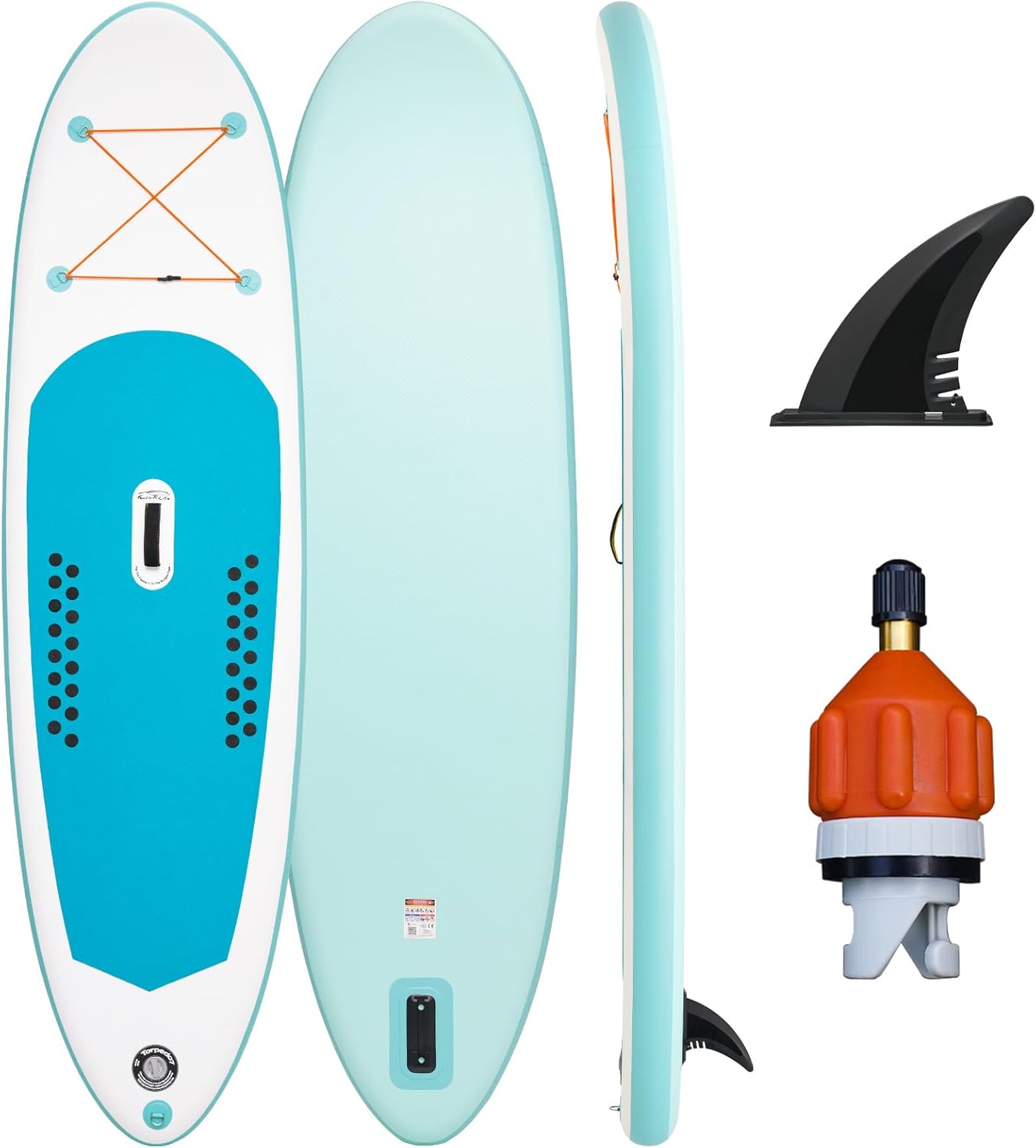 FunWater Inflatable 10’×30″×6″ Paddle Board Inflatable SUP Inflatable Stand Up Paddle Board for All Skill Levels Included with Stand Up Paddle Board, Fins, Air Valve Adapters FunWater Inflatable 10’×30″×6″ Paddle Board Inflatable SUP Inflatable Stand Up Paddle Board for All Skill Levels Included with Stand Up Paddle Board, Fins, Air Valve Adapters