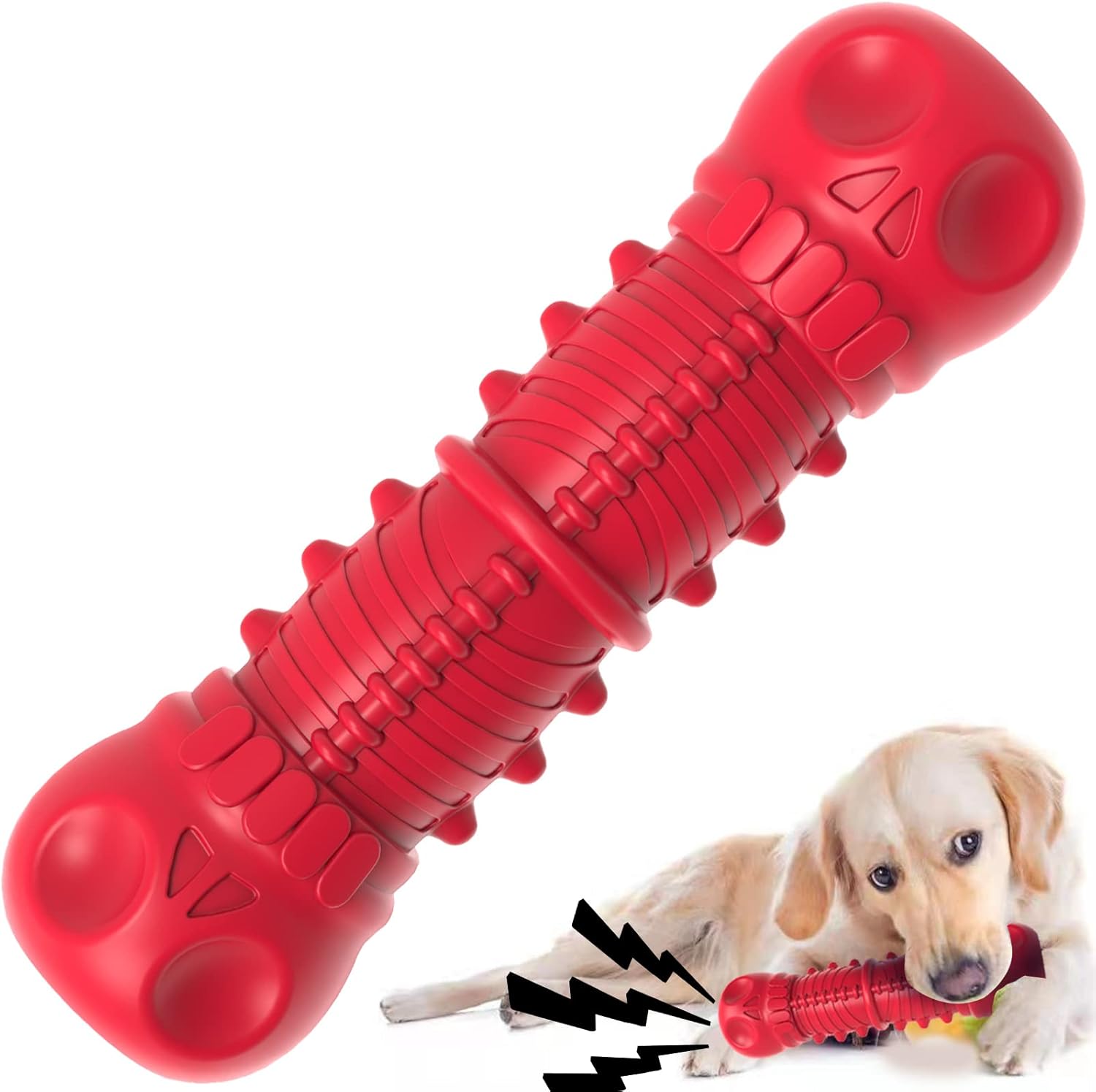 Dog Squeaky Toys for Aggressive Chewers, Durable Dog Chew Toys for Large Medium Breed Dog, Dog Toys, Tough Durable Dogs Toys with Natural Rubber (A Red, for Larege Dogs) Dog Squeaky Toys for Aggressive Chewers, Durable Dog Chew Toys for Large Medium Breed Dog, Dog Toys, Tough Durable Dogs Toys with Natural Rubber (A Red, for Larege Dogs)