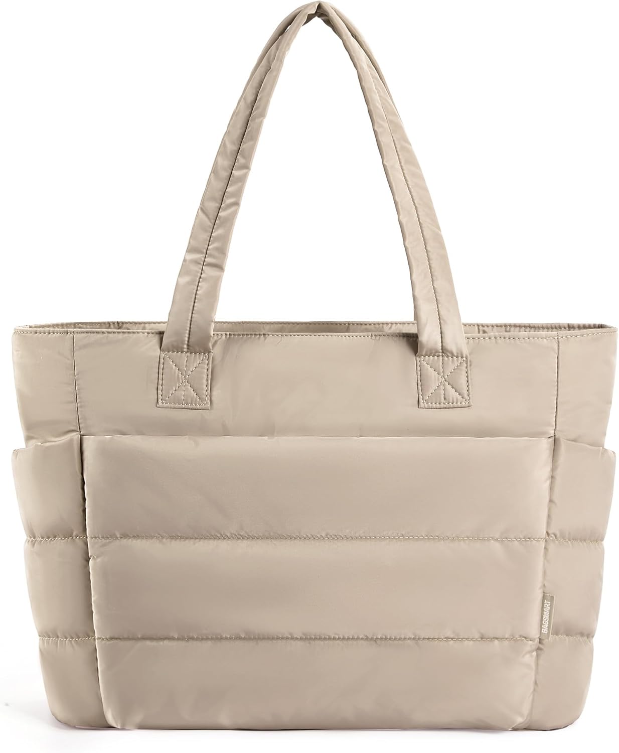 BAGSMART Tote Bag for Women, Lightweight Puffy Tote Bag with Compartments Shoulder Bag BAGSMART Tote Bag for Women, Lightweight Puffy Tote Bag with Compartments Shoulder Bag