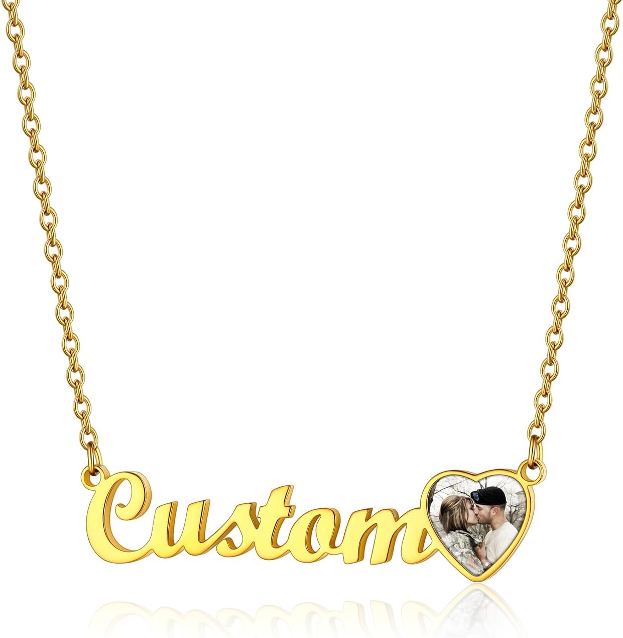 GOLDCHIC JEWELRY Name Necklace Personalized for Men, Womens Custom Name Plate Chain, Stainless Steel Customized Old English Nameplate Choker with Curb Chains Custom, 16 inches to 30 inches GOLDCHIC JEWELRY Name Necklace Personalized for Men, Womens Custom Name Plate Chain, Stainless Steel Customized Old English Nameplate Choker with Curb Chains Custom, 16 inches to 30 inches