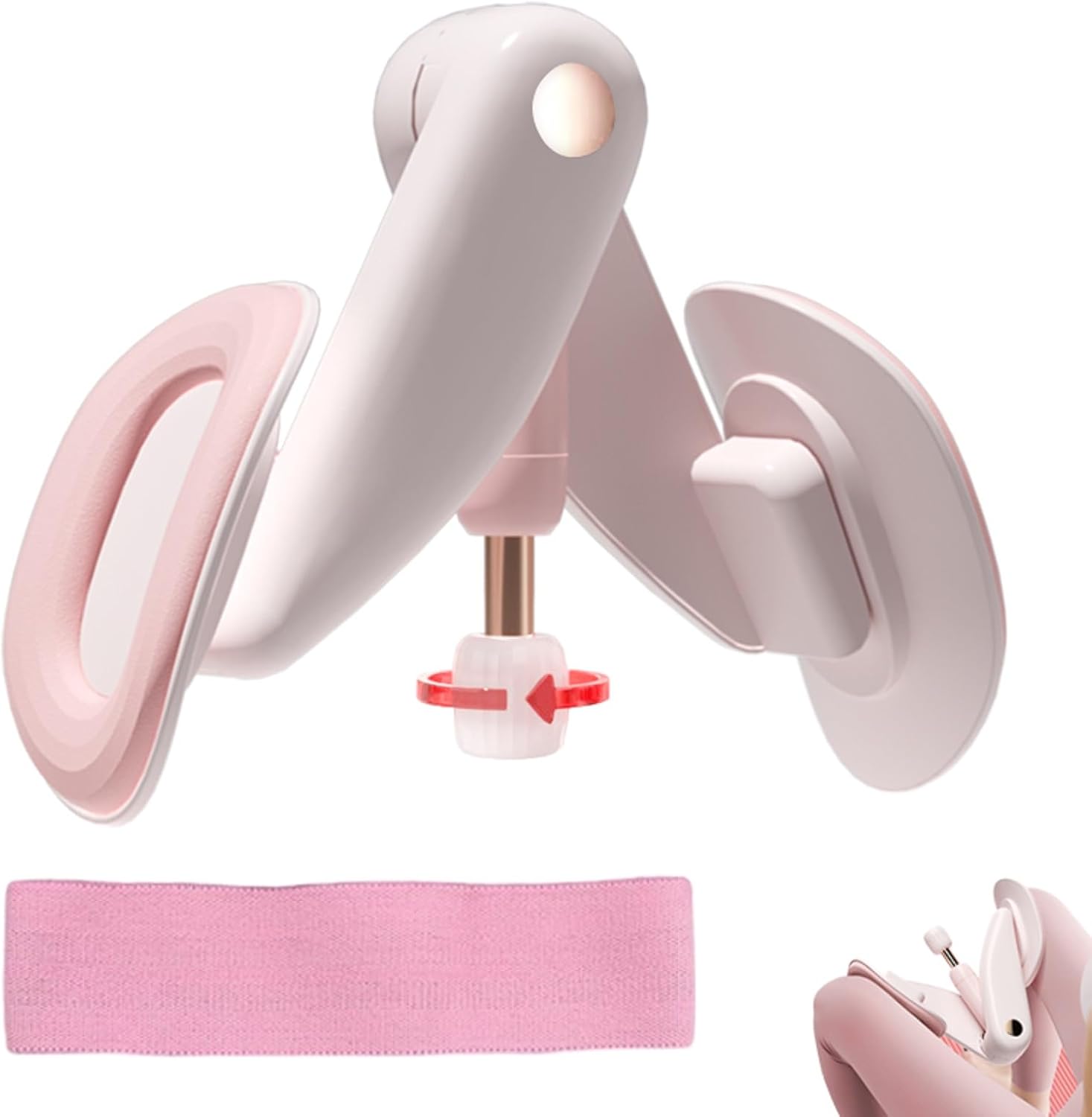 Thigh Master,Adjustable Hip Trainer,360°Adjustable Thigh&Hip Exerciser,Kegel Products for Women Tightening,Inner Thigh Exercise Equipment for Women,Pelvic Floor Muscle Trainer. Resistance Bands(Pink) Thigh Master,Adjustable Hip Trainer,360°Adjustable Thigh&Hip Exerciser,Kegel Products for Women Tightening,Inner Thigh Exercise Equipment for Women,Pelvic Floor Muscle Trainer. Resistance Bands(Pink)