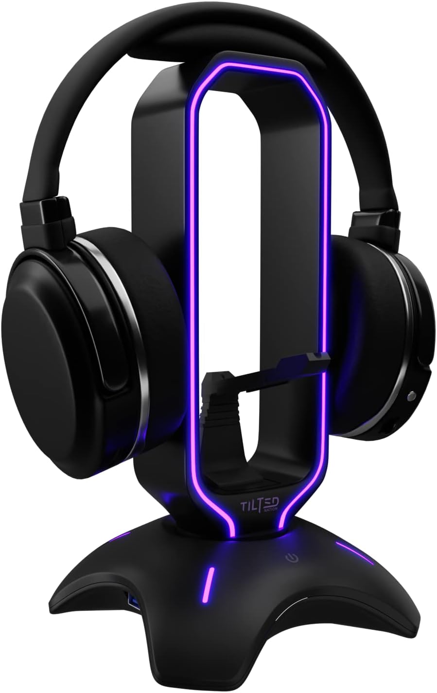 Tilted Nation RGB Headset Stand and Gaming Headphone Stand for Desk Display with Mouse Bungee Cord Holder with USB 3.0 Hub for Xbox, PS4, PC – Perfect Gaming Accessories Gift Tilted Nation RGB Headset Stand and Gaming Headphone Stand for Desk Display with Mouse Bungee Cord Holder with USB 3.0 Hub for Xbox, PS4, PC – Perfect Gaming Accessories Gift