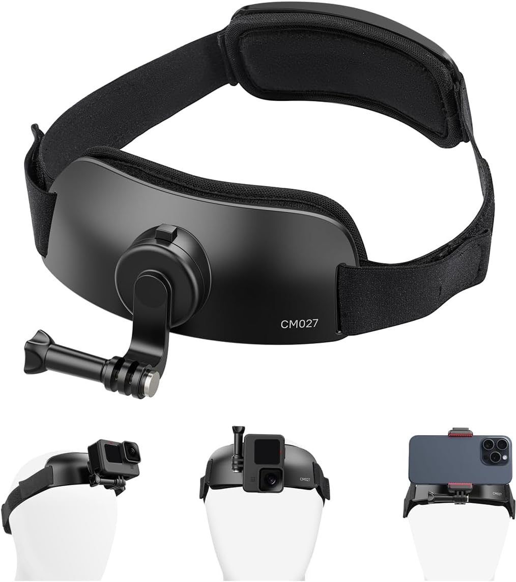 Head Strap Mount for Gopro iPhone – ULANZI CM27 2 in 1 POV Sets Support Vertical Shots Vlog Video Accessories for Gopro Hero 12 11 10 9 8 7 Black/DJI Osmo Actions/insta360 Cell Phone Smartphone Head Strap Mount for Gopro iPhone – ULANZI CM27 2 in 1 POV Sets Support Vertical Shots Vlog Video Accessories for Gopro Hero 12 11 10 9 8 7 Black/DJI Osmo Actions/insta360 Cell Phone Smartphone