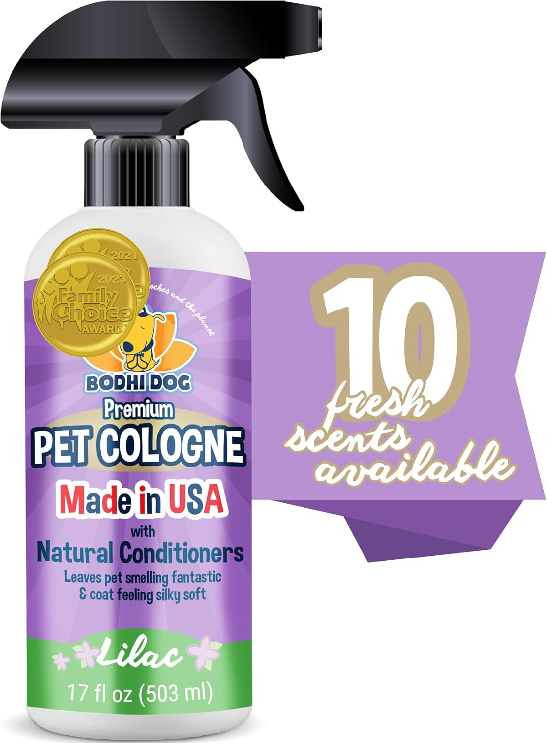 Bodhi Dog Natural Dog Cologne | Premium Scented Deodorizing Body Spray for Dogs & Cats | Neutralizes Strong Odors | Dog Perfume with Natural Dog Conditioner | Made in USA (Lilac, 17 Fl Oz) Bodhi Dog Natural Dog Cologne | Premium Scented Deodorizing Body Spray for Dogs & Cats | Neutralizes Strong Odors | Dog Perfume with Natural Dog Conditioner | Made in USA (Lilac, 17 Fl Oz)
