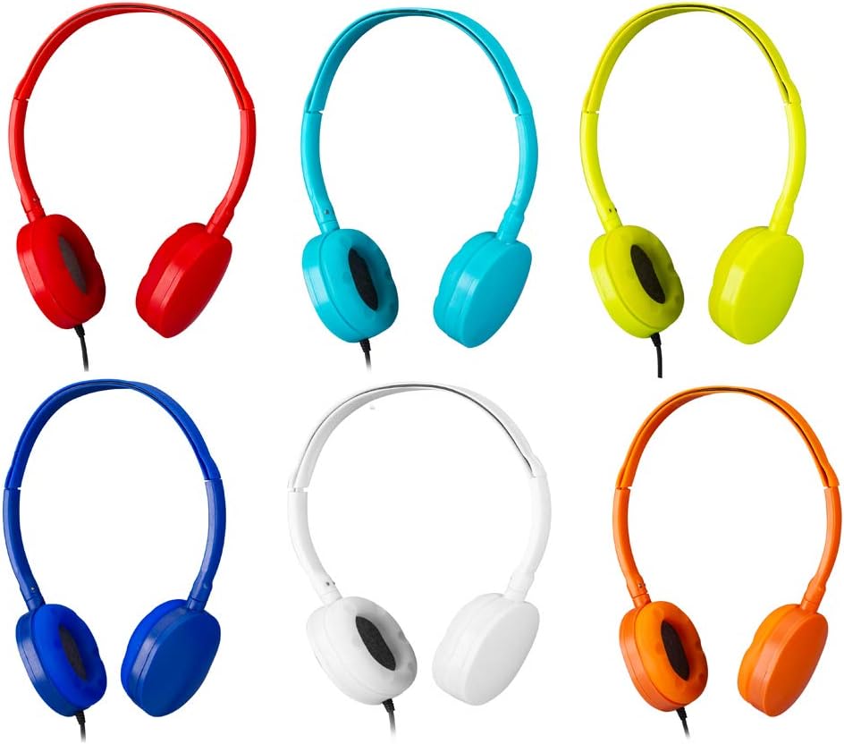 Bulk Headphones 6 Pack School Headphones for Kids (6 Colors) Kids Headphones for School,Classroom, Libraries, Laboratories (Color Mixed) Bulk Headphones 6 Pack School Headphones for Kids (6 Colors) Kids Headphones for School,Classroom, Libraries, Laboratories (Color Mixed)