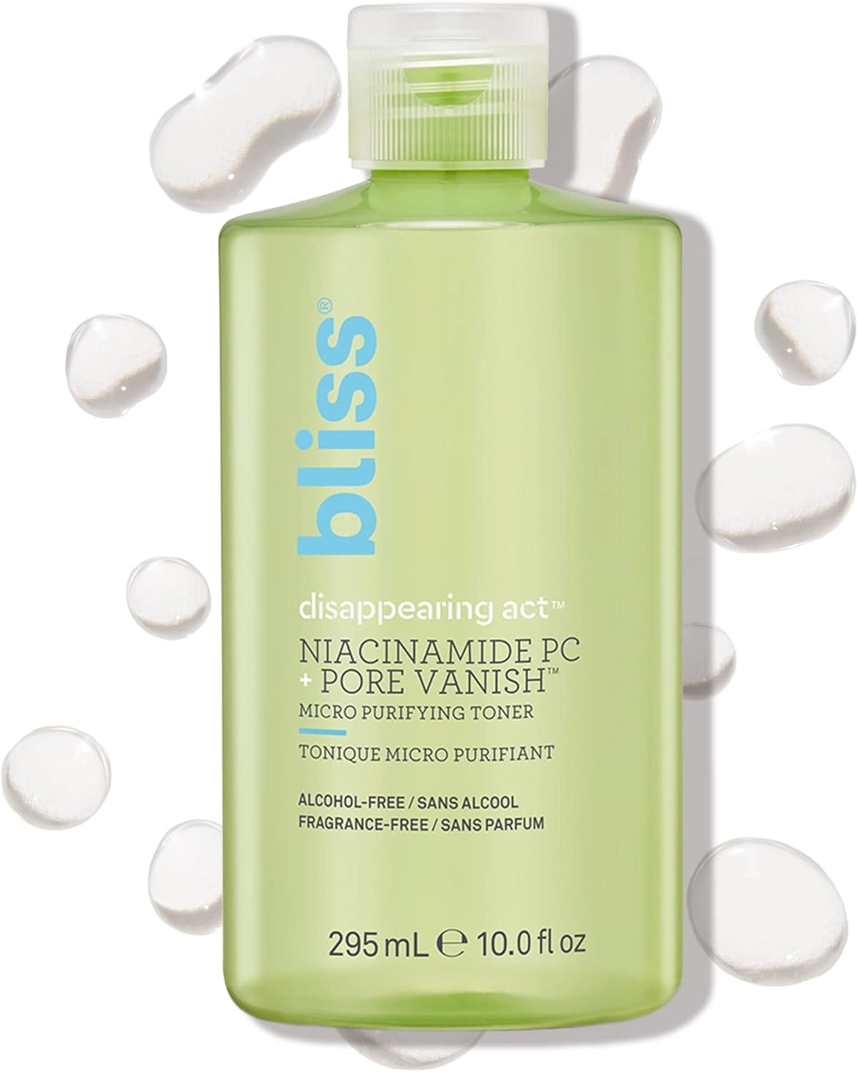 Bliss Disappearing Act Niacinamide Toner – 10 Fl Oz – Pore Vanish Complex – Purifies and Minimizes Pores – Alcohol-Free Face Toner – Clean – Vegan & Cruelty Free Bliss Disappearing Act Niacinamide Toner – 10 Fl Oz – Pore Vanish Complex – Purifies and Minimizes Pores – Alcohol-Free Face Toner – Clean – Vegan & Cruelty Free