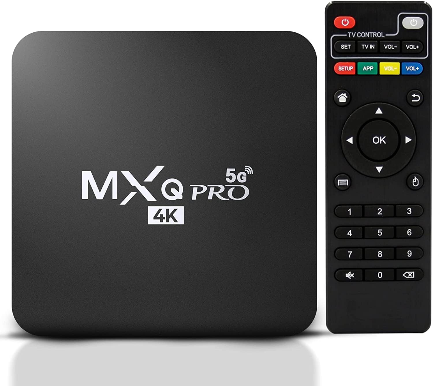 MXQ PRO 4K Android 11 Smart TV Box with TV Remote Control Android TV Box with 2.4G 5G Dual Band WIFI Quadcore Processor Home Media Player with 4K Resolution and Full HD Converter (16GB ROM 2GB RAM) MXQ PRO 4K Android 11 Smart TV Box with TV Remote Control Android TV Box with 2.4G 5G Dual Band WIFI Quadcore Processor Home Media Player with 4K Resolution and Full HD Converter (16GB ROM 2GB RAM)