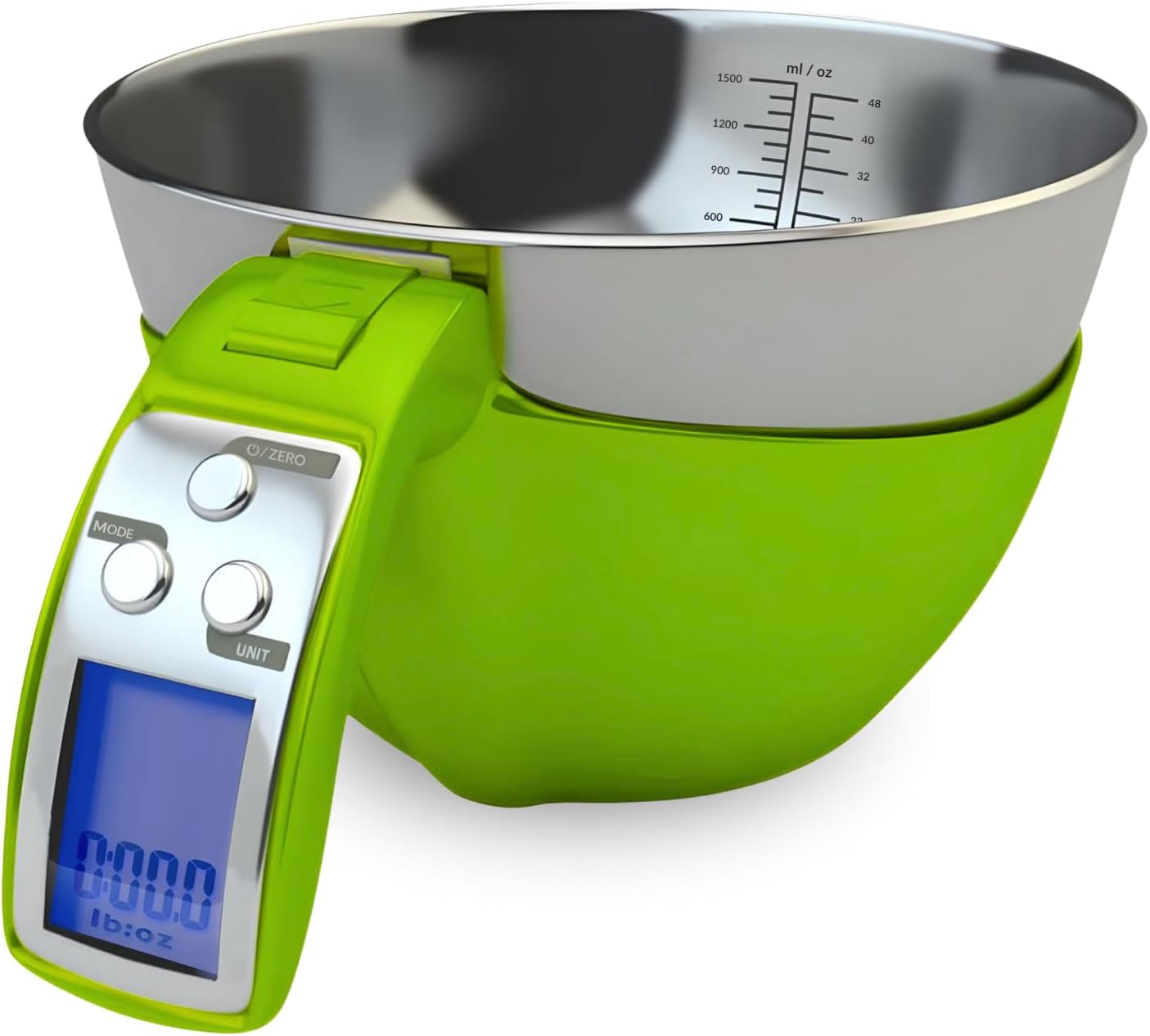 Digital Kitchen Food Scale with Bowl (Removable) and Measuring Cup – Stainless Steel, Backlight, 11lbs Capacity – Cooking, Baking, Gym, Diet – Precise Measuring (Green) Digital Kitchen Food Scale with Bowl (Removable) and Measuring Cup – Stainless Steel, Backlight, 11lbs Capacity – Cooking, Baking, Gym, Diet – Precise Measuring (Green)