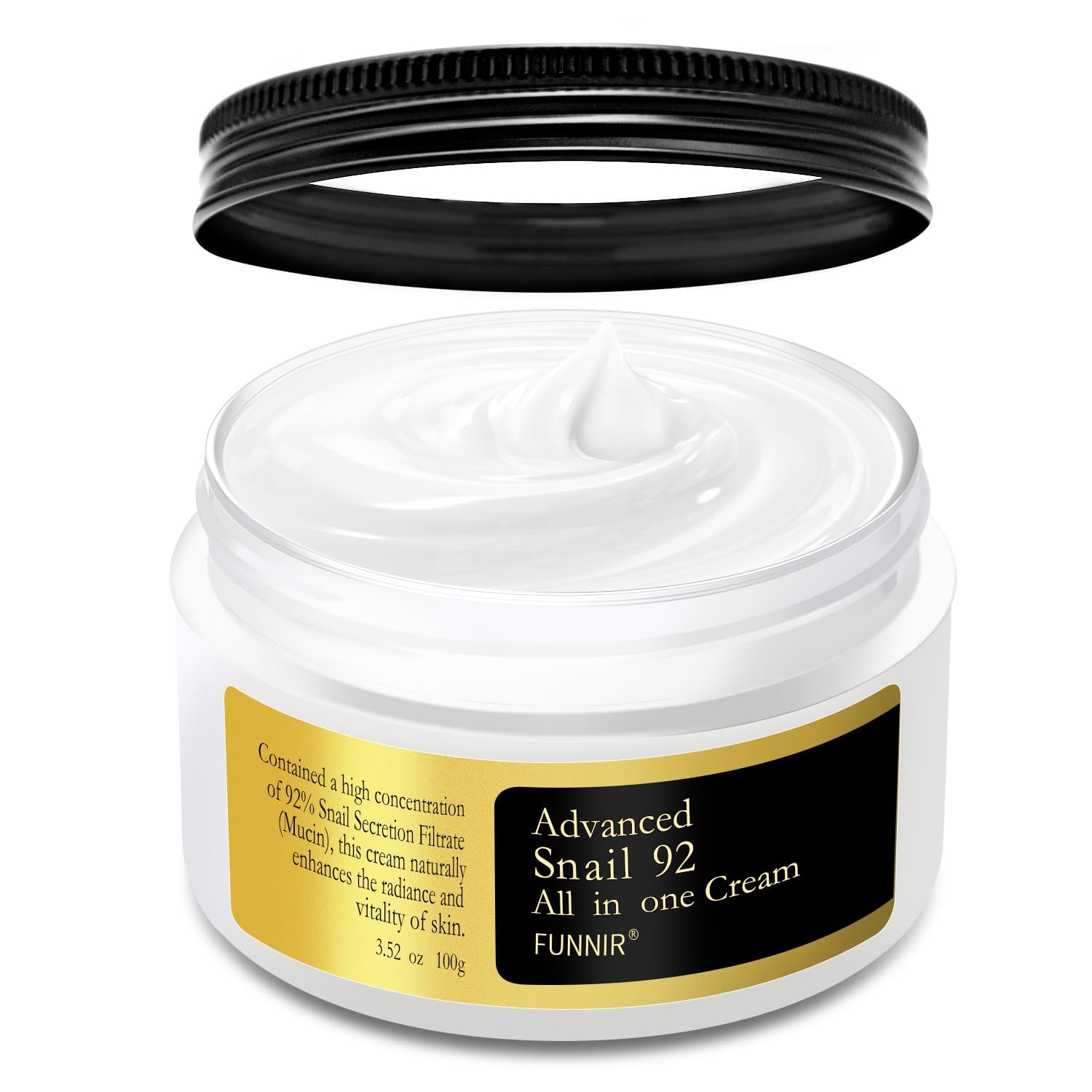 Snail Mucin 92% Repair Cream Face Moisturizer 100g, Face Cream for All Skin Types Youthful and Radiant Formula, Skincare Products Snail Mucin 92% Repair Cream Face Moisturizer 100g, Face Cream for All Skin Types Youthful and Radiant Formula, Skincare Products