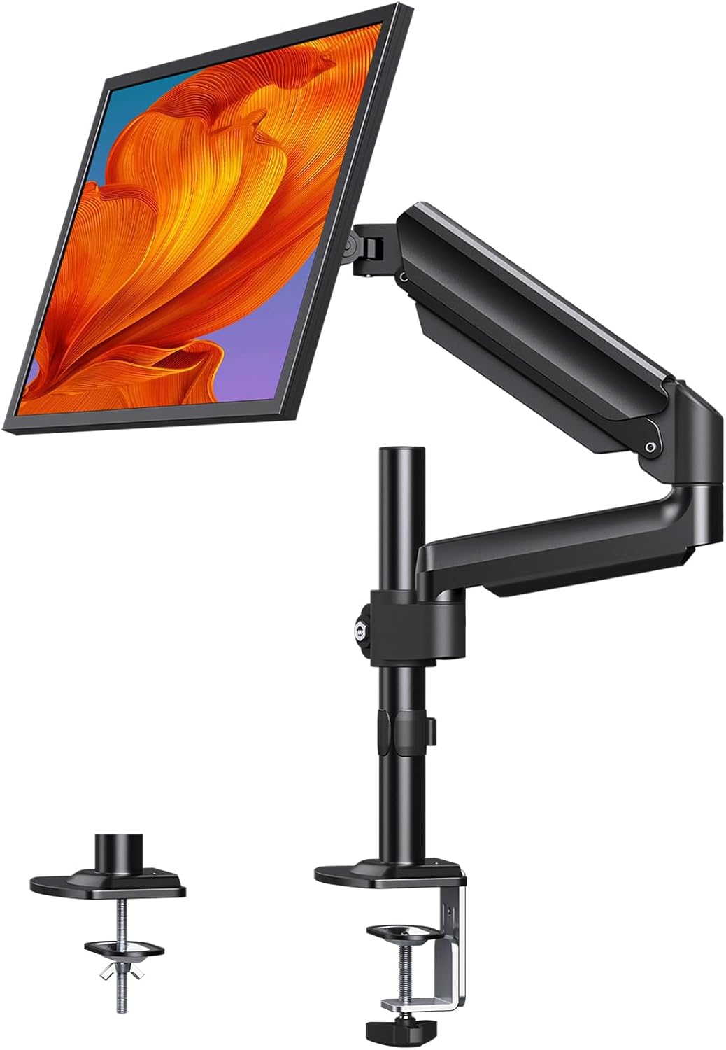 ErGear Single Monitor Mount, Monitor Arm Desk Mount for 13-32 Inch Computer Monitor Holds 19.8 lbs, Gas Monitor Stand for Desk with Swivel/Tilt/Rotation, VESA 75×75 or 100x100mm ErGear Single Monitor Mount, Monitor Arm Desk Mount for 13-32 Inch Computer Monitor Holds 19.8 lbs, Gas Monitor Stand for Desk with Swivel/Tilt/Rotation, VESA 75×75 or 100x100mm