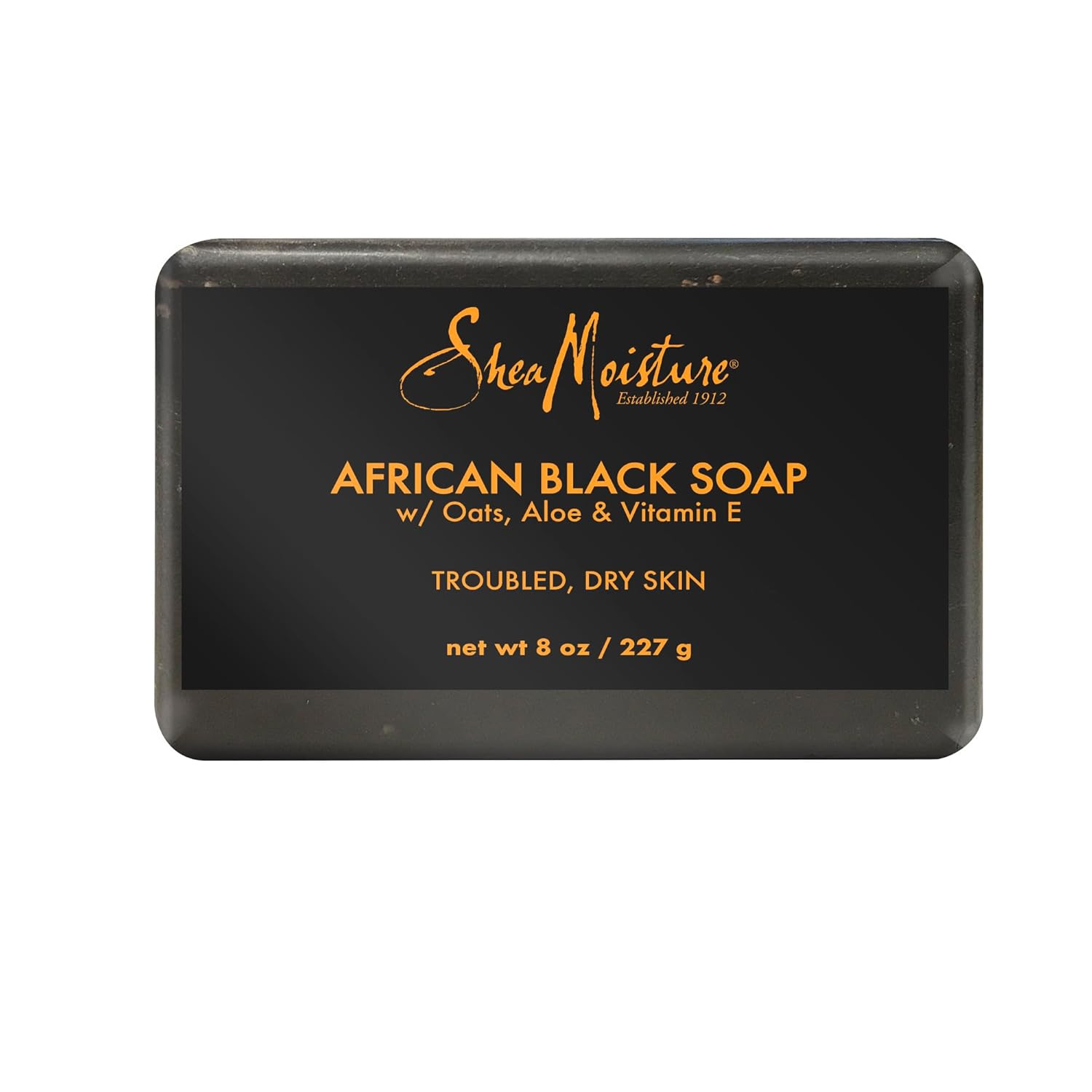 SheaMoisture Bar Soap African Black Soap for Troubled Skin Cleanser with Shea Butter 8 oz SheaMoisture Bar Soap African Black Soap for Troubled Skin Cleanser with Shea Butter 8 oz