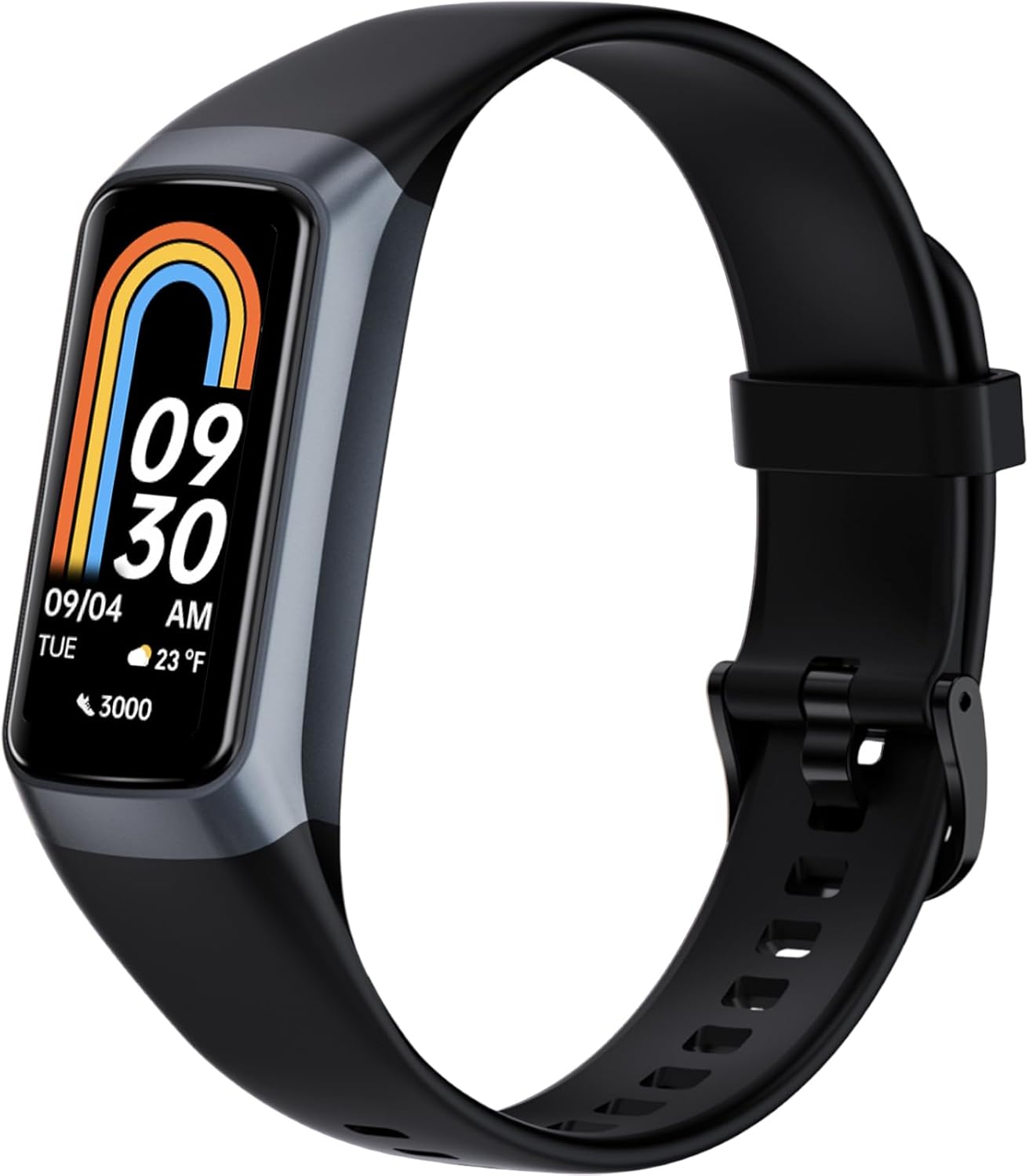 Fitness Tracker with Heart Rate Monitor, 1.1″ AMOLED Screen Smart Watch, Activity Tracker, Pedometer, Sports Bracelet with Calorie Counter, Sleep Monitor, 5ATM Waterproof for Women Men (Black) Fitness Tracker with Heart Rate Monitor, 1.1″ AMOLED Screen Smart Watch, Activity Tracker, Pedometer, Sports Bracelet with Calorie Counter, Sleep Monitor, 5ATM Waterproof for Women Men (Black)