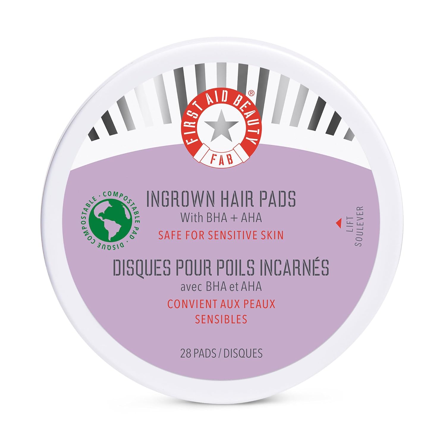 First Aid Beauty Ingrown Hair Pads with BHA + AHA – Ingrown Treatment Pads Exfoliate to Help Prevent Razor Bumps – For Underarm + Bikini Area – Compostable for Daily Use – 28 pads First Aid Beauty Ingrown Hair Pads with BHA + AHA – Ingrown Treatment Pads Exfoliate to Help Prevent Razor Bumps – For Underarm + Bikini Area – Compostable for Daily Use – 28 pads