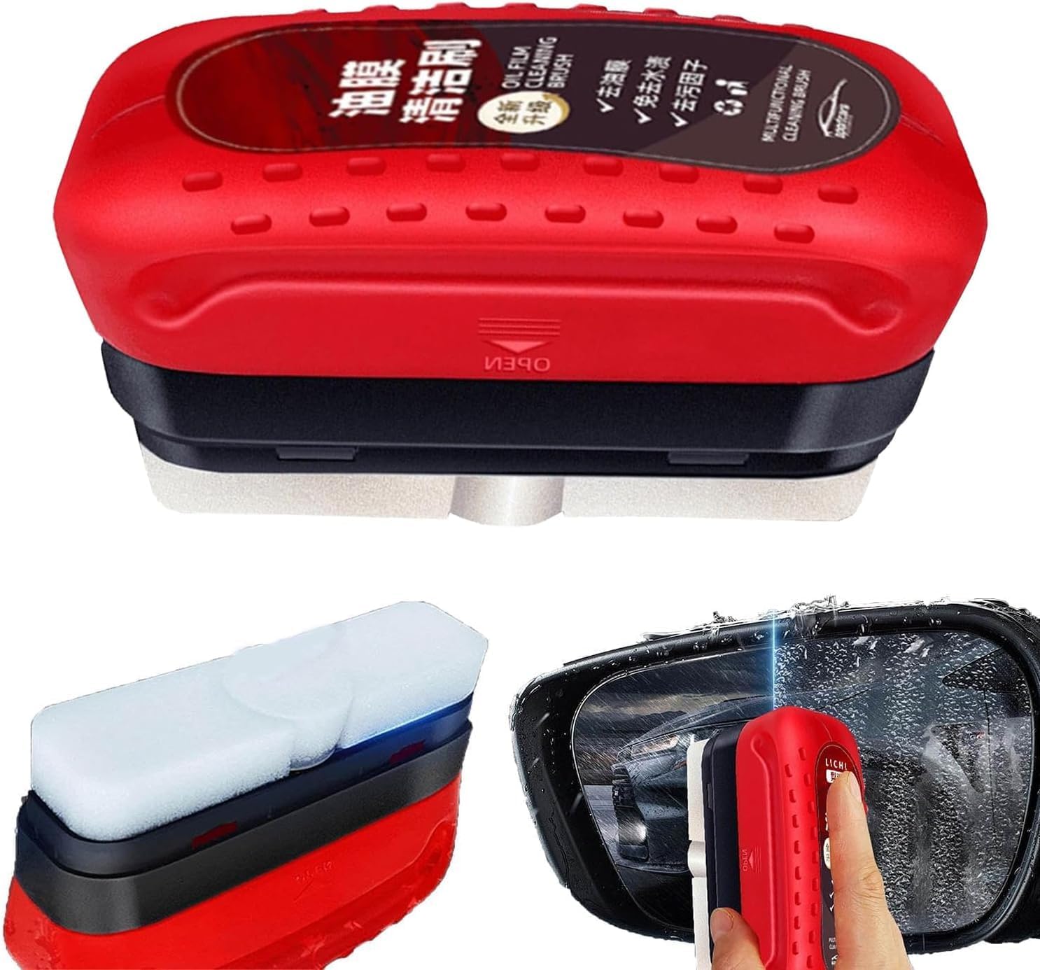 Automotive Oil Film Cleaning brush-2024 New car Glass Oil Film Remover Car Oil Film Cleaning Brush Universal Windshield Glass Cleaning 1PC Automotive Oil Film Cleaning brush-2024 New car Glass Oil Film Remover Car Oil Film Cleaning Brush Universal Windshield Glass Cleaning 1PC