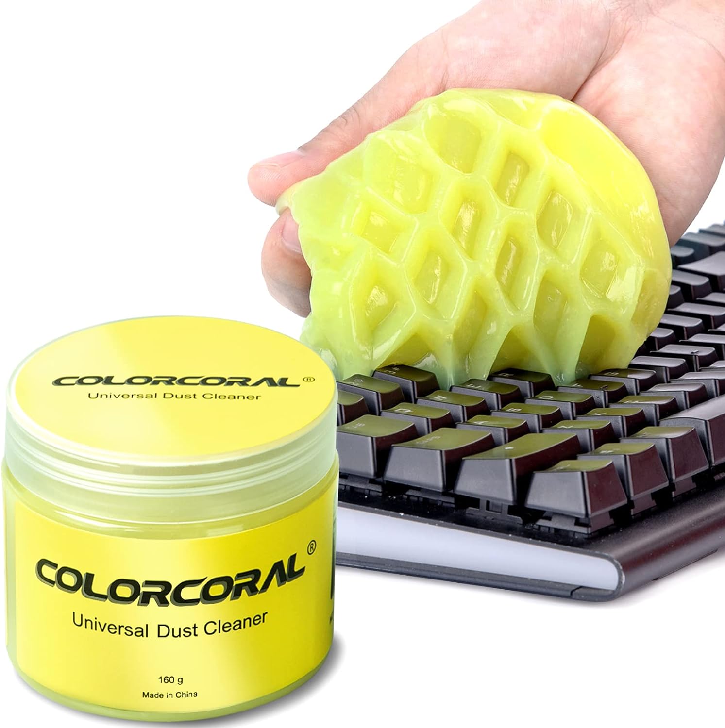 COLORCORAL Cleaning Gel Universal Dust Cleaner for PC Keyboard Cleaning Car Detailing Laptop Dusting Home and Office Electronics Cleaning Kit Computer Dust Remover from 160g COLORCORAL Cleaning Gel Universal Dust Cleaner for PC Keyboard Cleaning Car Detailing Laptop Dusting Home and Office Electronics Cleaning Kit Computer Dust Remover from 160g