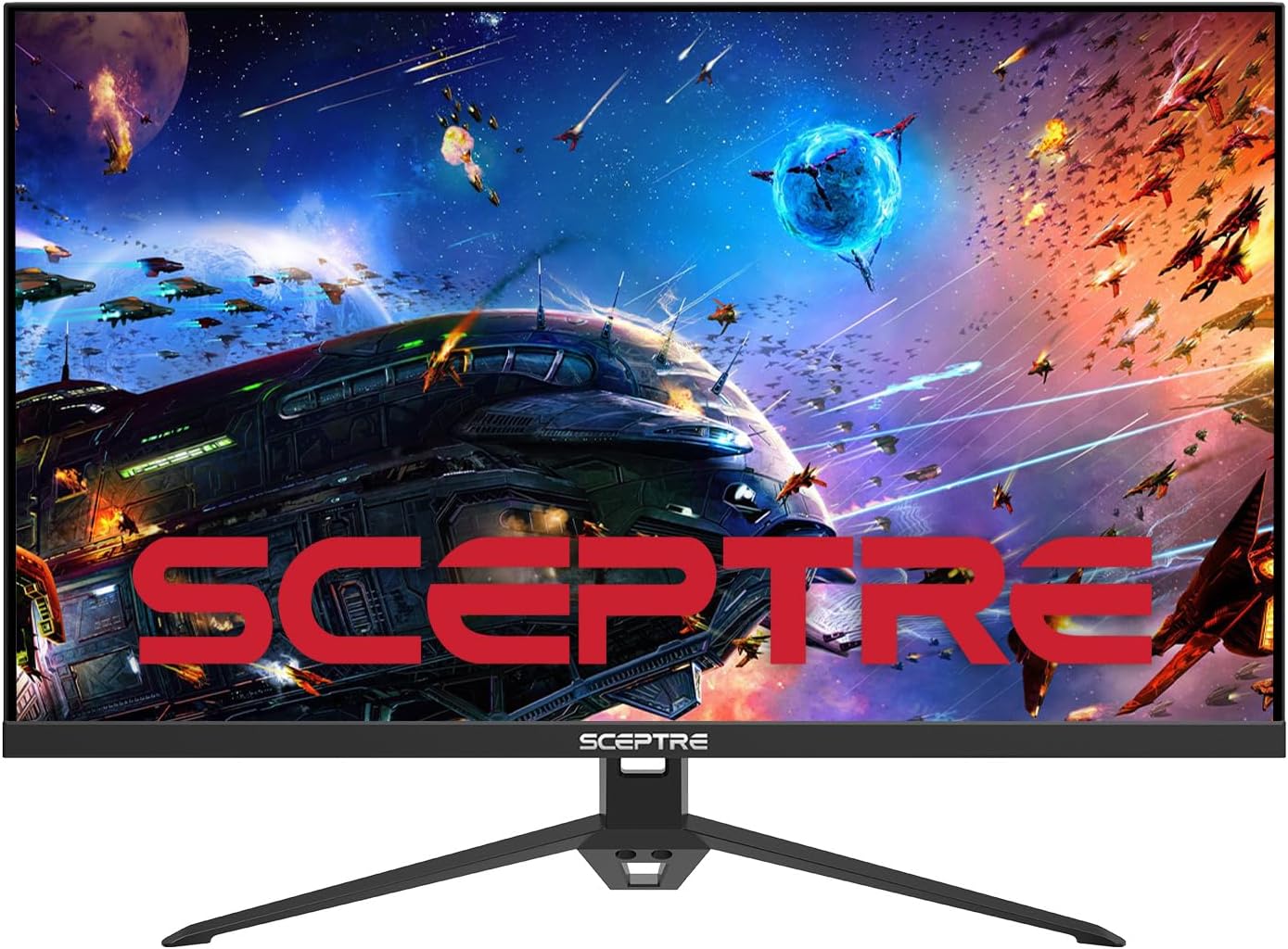 Sceptre 27-inch IPS Gaming Monitor up to 165Hz DisplayPort HDMI 300 Lux Build-in Speakers, Machine Black (E278B-FPT168) Sceptre 27-inch IPS Gaming Monitor up to 165Hz DisplayPort HDMI 300 Lux Build-in Speakers, Machine Black (E278B-FPT168)