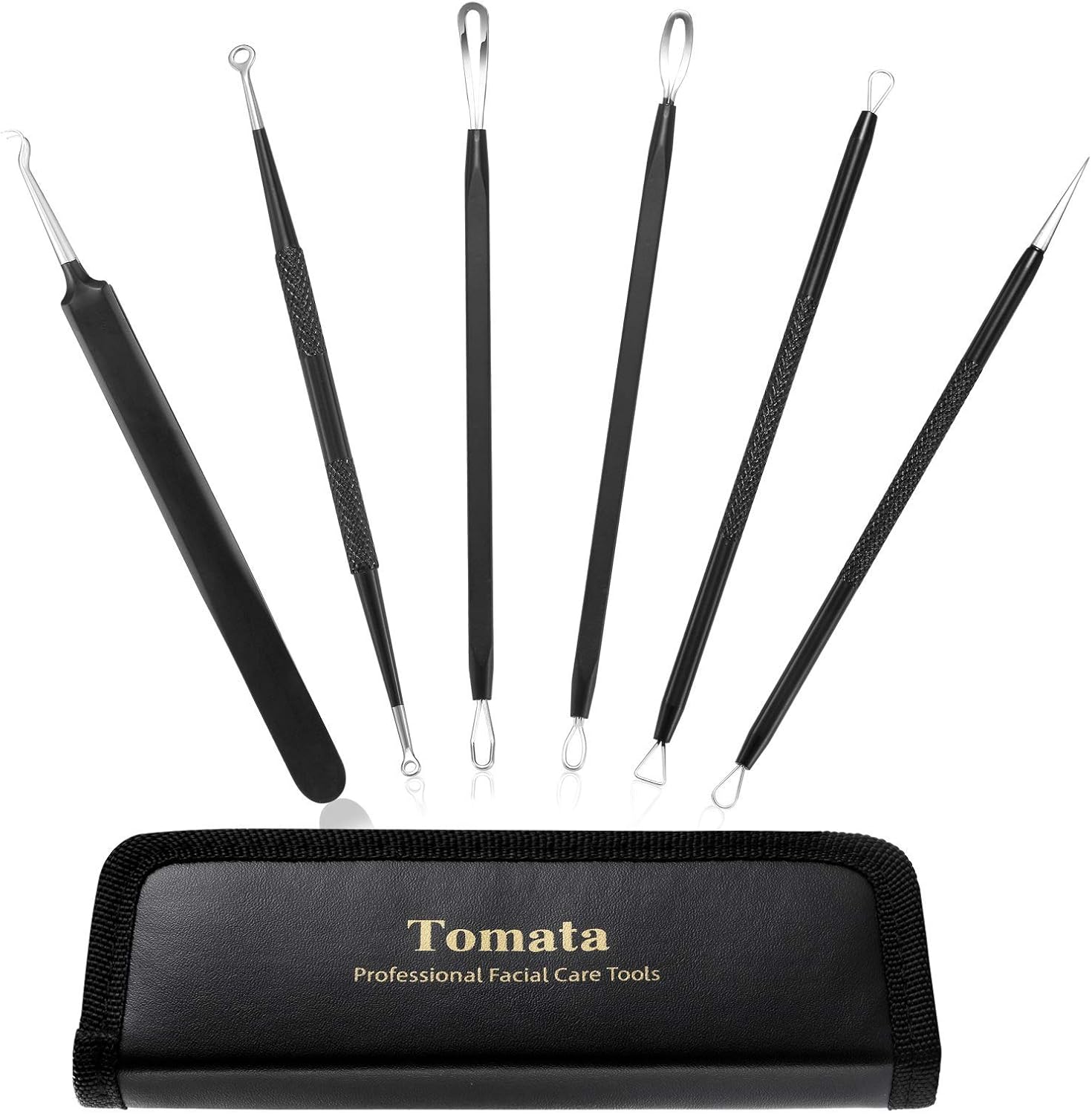 Blackhead Remover Pimple Popper Tool Kit – (6 Piece Kit) – Professional Stainless Pimples Comedone Extractor Removal Tool Blackhead Remover Pimple Popper Tool Kit – (6 Piece Kit) – Professional Stainless Pimples Comedone Extractor Removal Tool