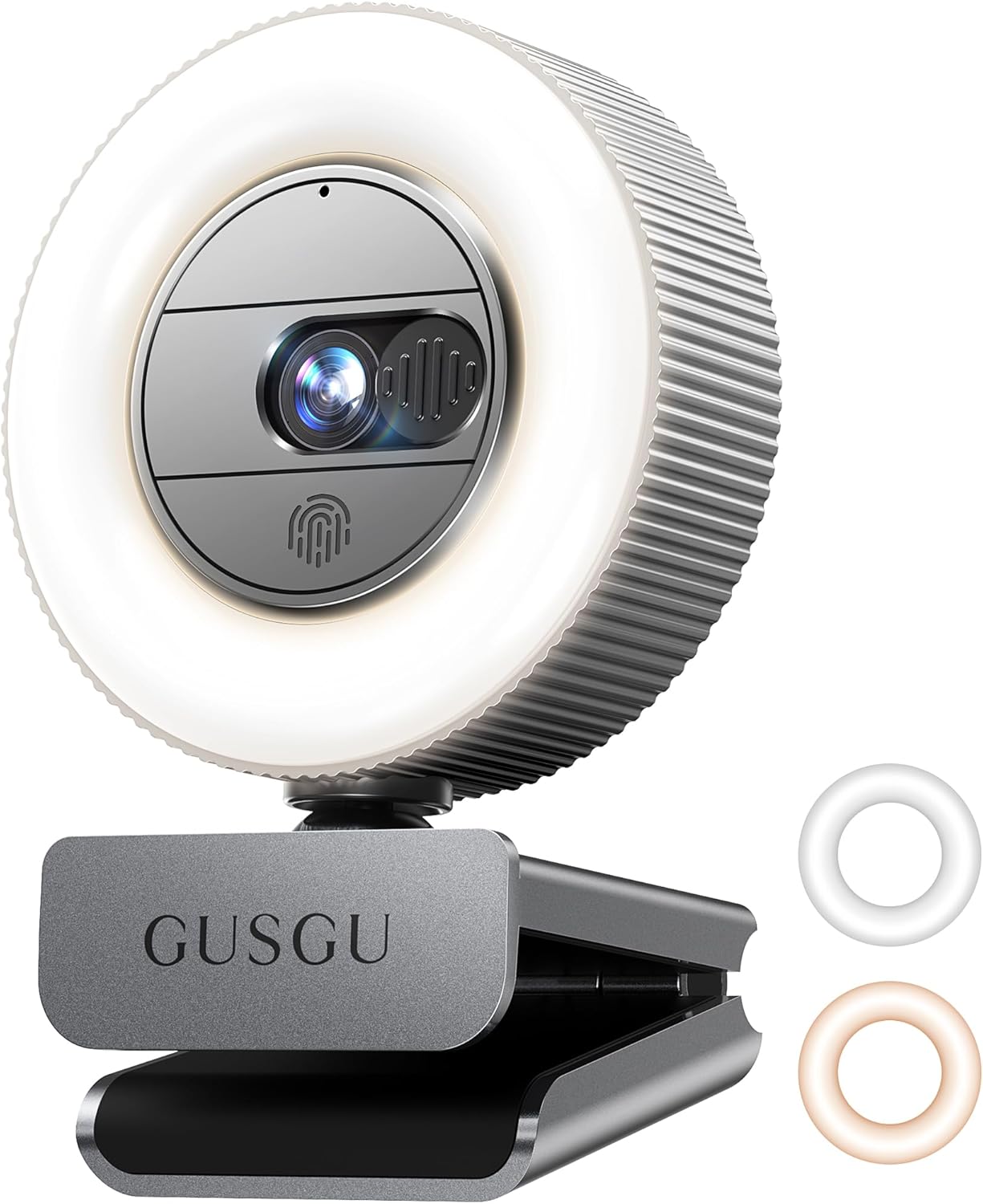 GUSGU G910 2K Quad HD Webcam for PC, with Microphone & Light & Privacy Cover, Web Camera for Desktop Computer/Laptop/MacBook, USB Streaming Camera GUSGU G910 2K Quad HD Webcam for PC, with Microphone & Light & Privacy Cover, Web Camera for Desktop Computer/Laptop/MacBook, USB Streaming Camera