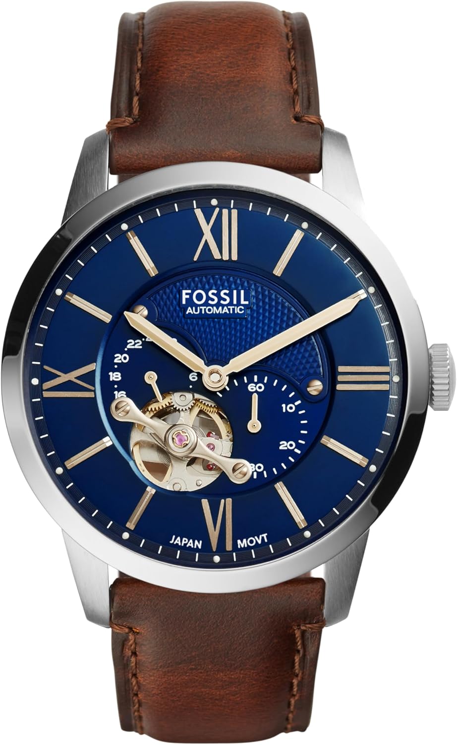 Fossil Townsman Men’s Automatic Watch with Mechanical Movement and Skeleton Dial Fossil Townsman Men’s Automatic Watch with Mechanical Movement and Skeleton Dial