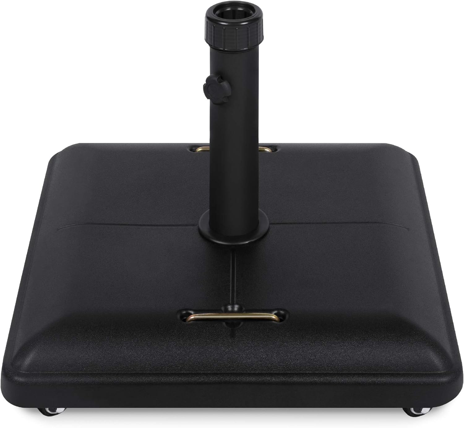 Best Choice Products 81-Pound Heavy Duty Square Concrete Rolling Outdoor Patio Umbrella Base Stand w/Locking Wheels, Handles Best Choice Products 81-Pound Heavy Duty Square Concrete Rolling Outdoor Patio Umbrella Base Stand w/Locking Wheels, Handles