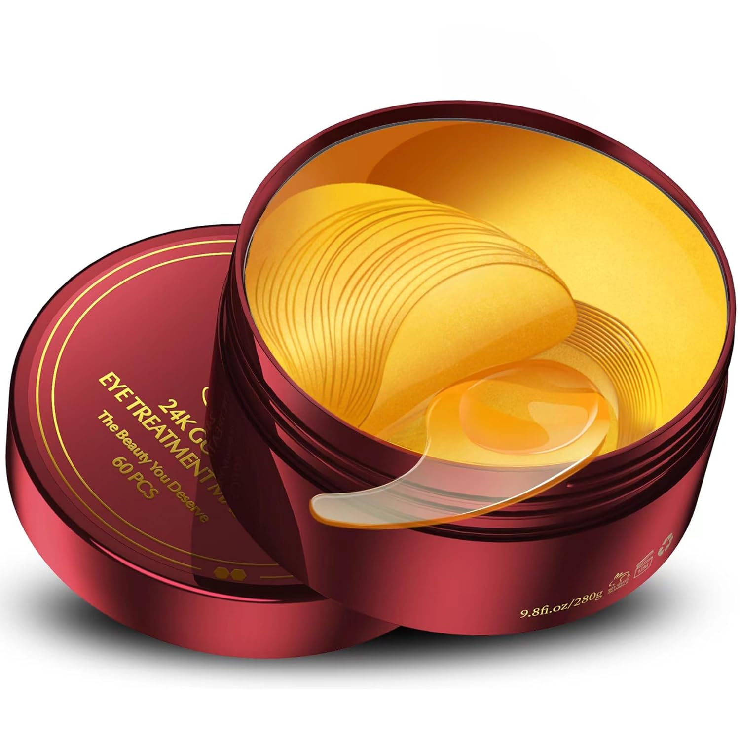 Under Eye Patches (60 Pcs) – 24K Gold Eye Masks for Dark Circles and Puffiness, Eye Patches for Puffy Eyes, Anti-Aging Hyaluronic Acid Moisturizing Under Eye Mask Ordinary Skin Care Products Under Eye Patches (60 Pcs) – 24K Gold Eye Masks for Dark Circles and Puffiness, Eye Patches for Puffy Eyes, Anti-Aging Hyaluronic Acid Moisturizing Under Eye Mask Ordinary Skin Care Products