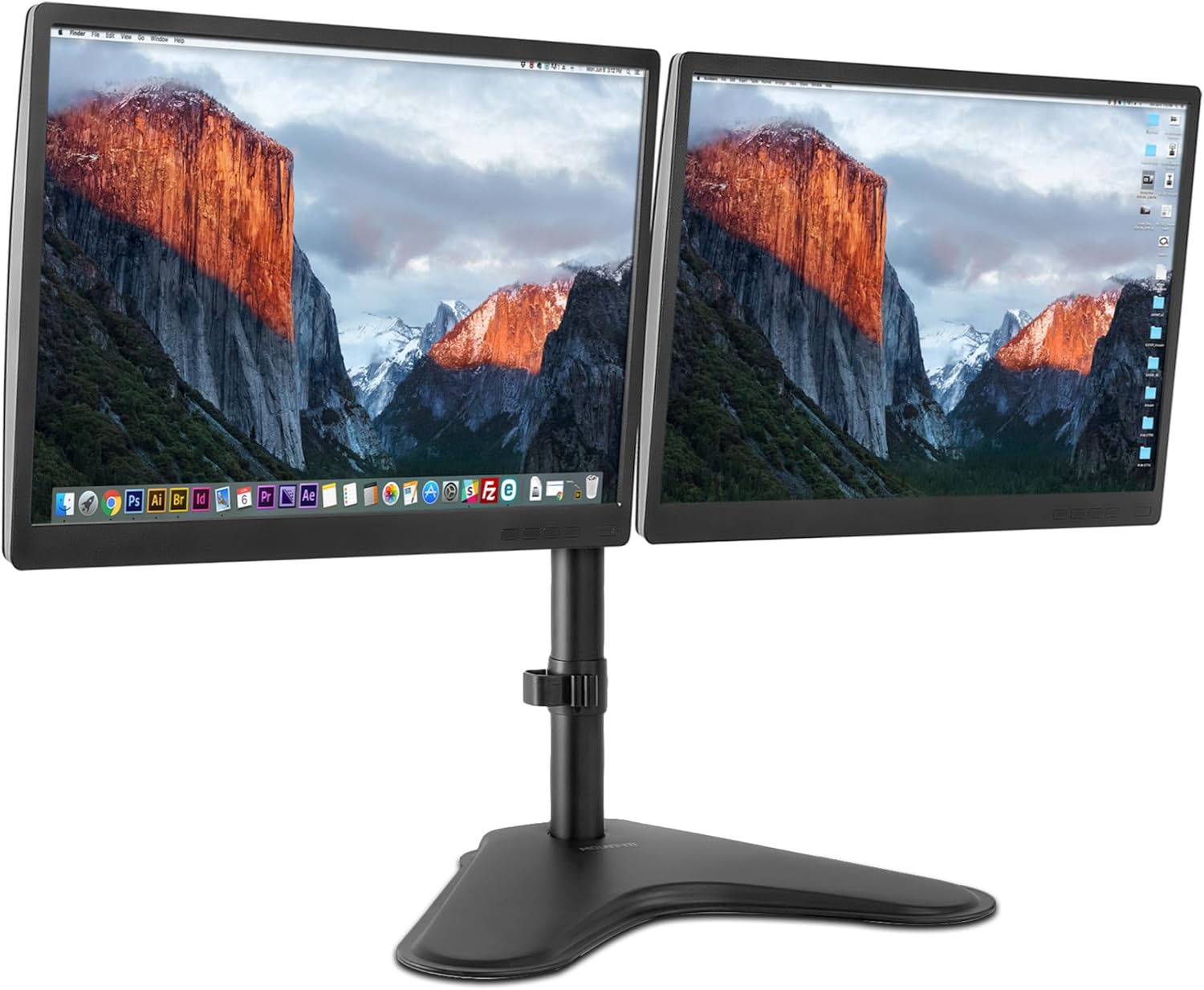 Mount-It! Dual Monitor Stand for Desk – Double Monitor Mount for 2 Screens up to 32 Inch and 17 Lbs – Free-Standing Base Swivel, Tilt, Rotates 360 Adjustable Arms – VESA Compatible High Grade Steel Mount-It! Dual Monitor Stand for Desk – Double Monitor Mount for 2 Screens up to 32 Inch and 17 Lbs – Free-Standing Base Swivel, Tilt, Rotates 360 Adjustable Arms – VESA Compatible High Grade Steel