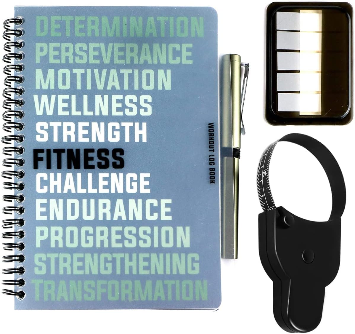 RBD Spiral Bound Workout Journal for Women and Fitness Workout Log Book for Men Includes Pen, Tape Measure, and Index Tab Stickers – Workout Tracker to Track your Progress Get Fit Faster RBD Spiral Bound Workout Journal for Women and Fitness Workout Log Book for Men Includes Pen, Tape Measure, and Index Tab Stickers – Workout Tracker to Track your Progress Get Fit Faster