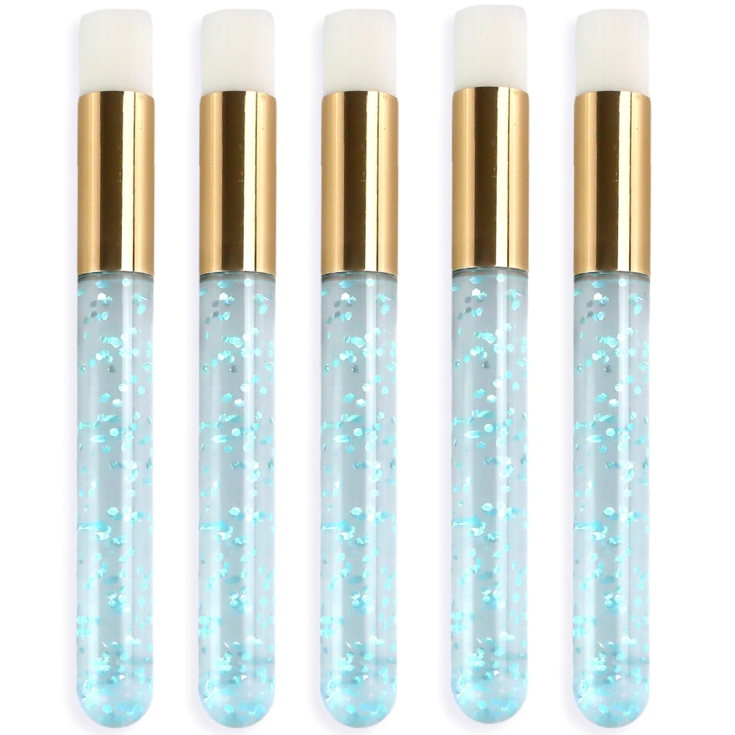 5 Pieces Lash Shampoo Brush for Eyelash Extension – Cleansing, Blackhead Remover, Technician Supplies & Equipment, Bathroom Accessories (5 Brushes, Blue Crystal) 5 Pieces Lash Shampoo Brush for Eyelash Extension – Cleansing, Blackhead Remover, Technician Supplies & Equipment, Bathroom Accessories (5 Brushes, Blue Crystal)