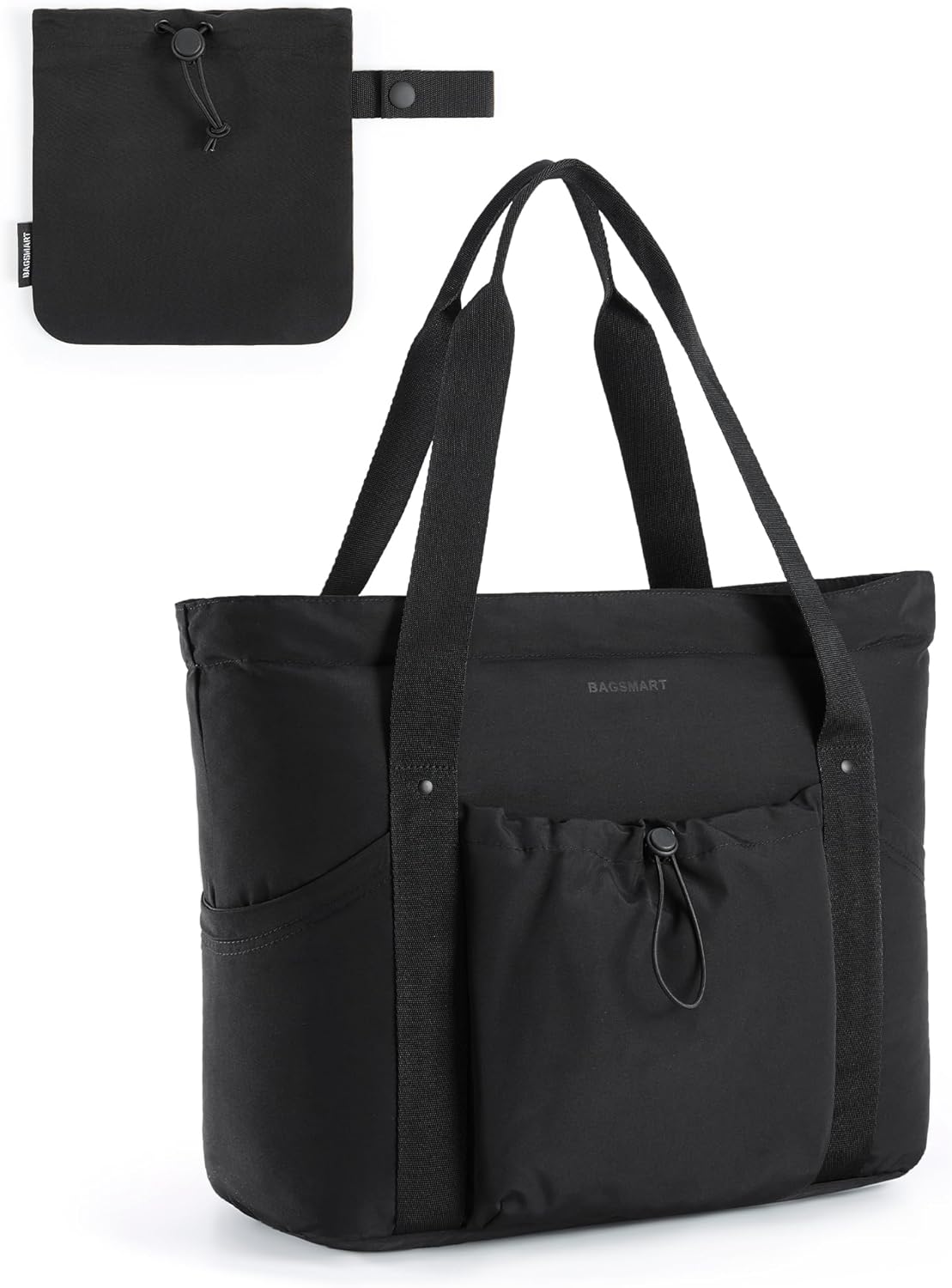 BAGSMART Tote Bag for Women, Tote Shoulder Bag with Laptop Compartment and Zipper Handbag for Travel, Work BAGSMART Tote Bag for Women, Tote Shoulder Bag with Laptop Compartment and Zipper Handbag for Travel, Work