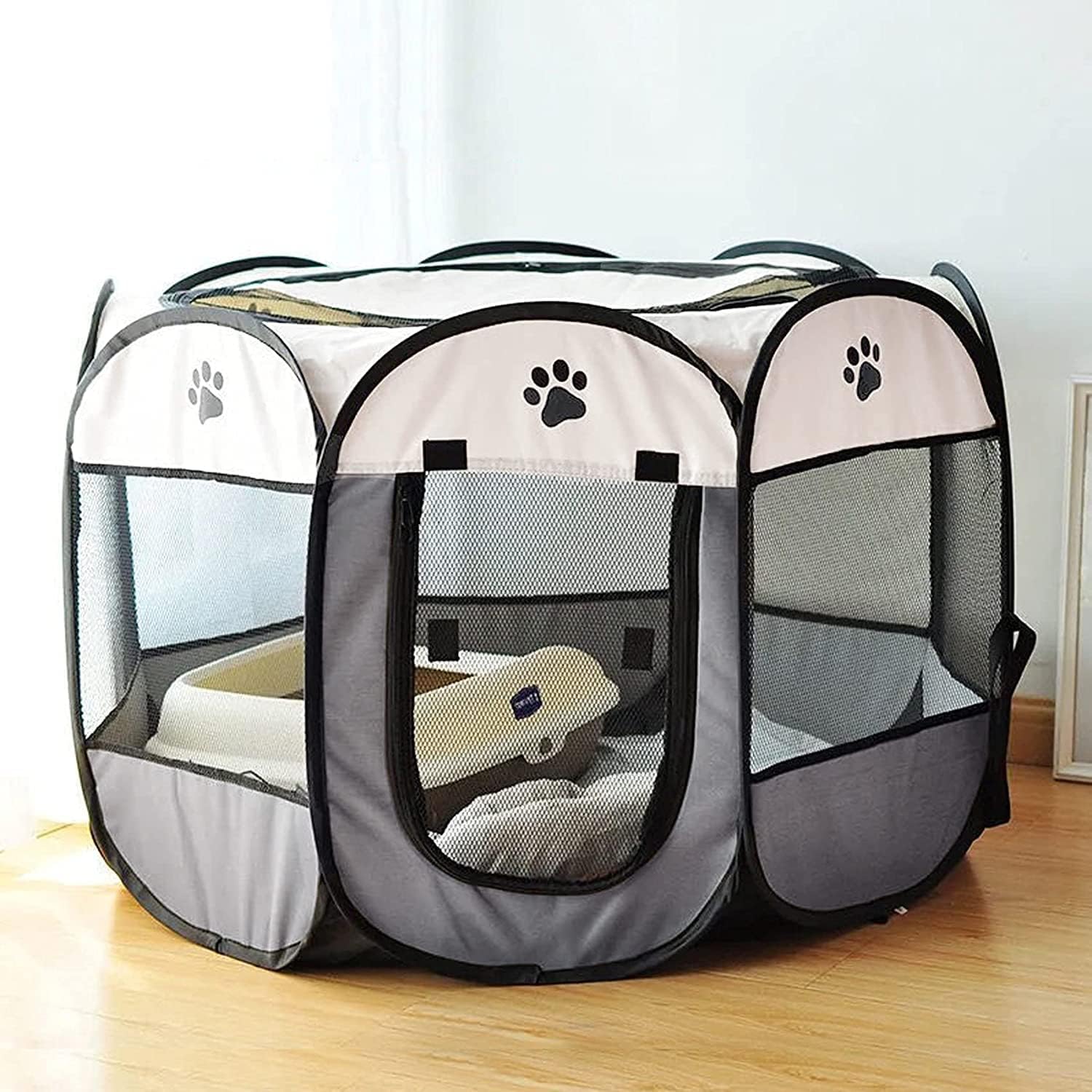 Portable Pet Playpen, Dog Playpen Foldable Pet Exercise Pen Tents Dog House Playground for Puppy Dog/Cat Indoor Outdoor Travel Camping Use Portable Pet Playpen, Dog Playpen Foldable Pet Exercise Pen Tents Dog House Playground for Puppy Dog/Cat Indoor Outdoor Travel Camping Use