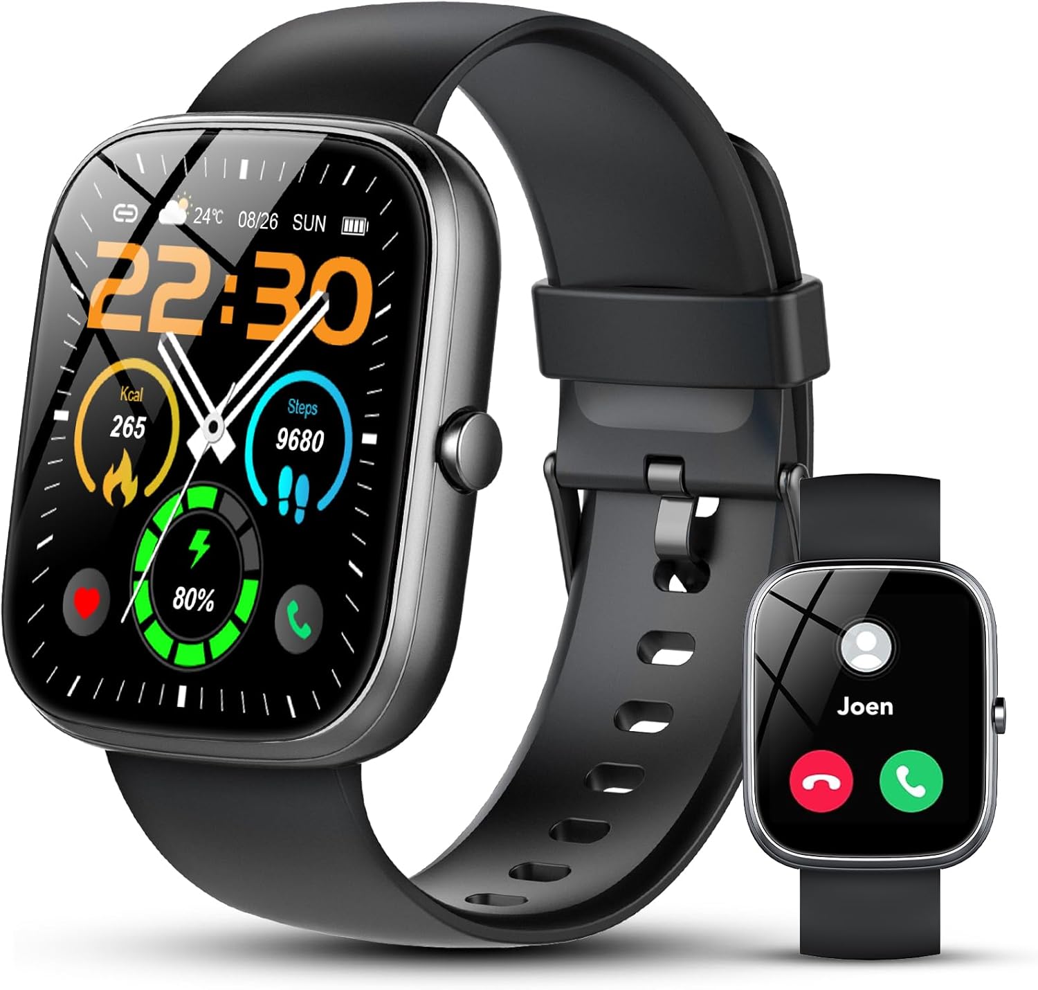 Smart Watch (Answer/Make Call), 1.91″ HD OGS Full Touch Screen, Smart Watch for Men Women, 112+ Sport Mode, Heart Rate, Blood Oxygen, Sleep Monitor, IP68 Waterproof Fitness Tracker for iOS Android Smart Watch (Answer/Make Call), 1.91″ HD OGS Full Touch Screen, Smart Watch for Men Women, 112+ Sport Mode, Heart Rate, Blood Oxygen, Sleep Monitor, IP68 Waterproof Fitness Tracker for iOS Android