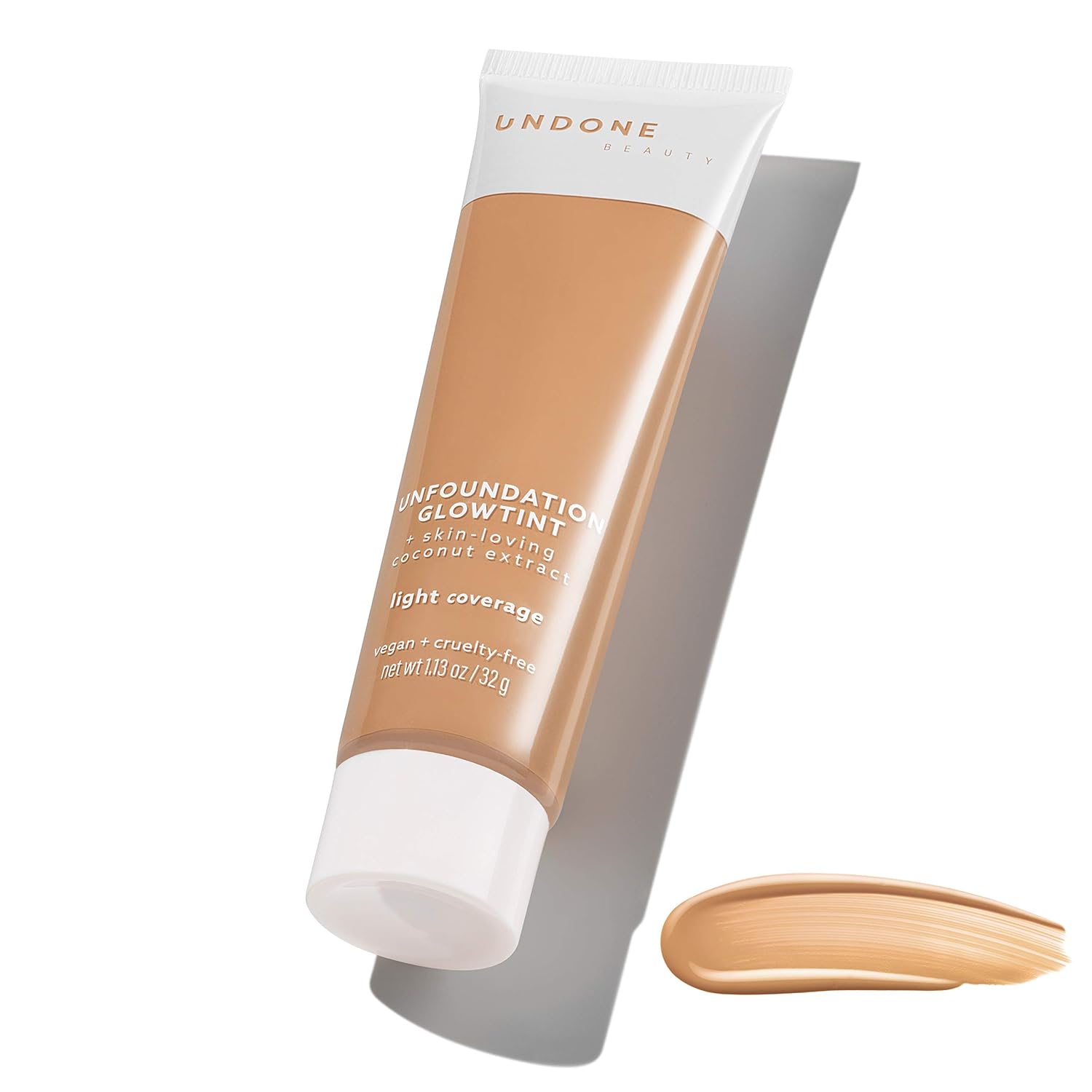 Undone Beauty Unfoundation Light Coverage Glow Tint Foundation with Coconut for Natural, Dewy Deep Neutral Glow – Enhances Face Shape, Cheeks, & Jawline – Sand Medium Undone Beauty Unfoundation Light Coverage Glow Tint Foundation with Coconut for Natural, Dewy Deep Neutral Glow – Enhances Face Shape, Cheeks, & Jawline – Sand Medium