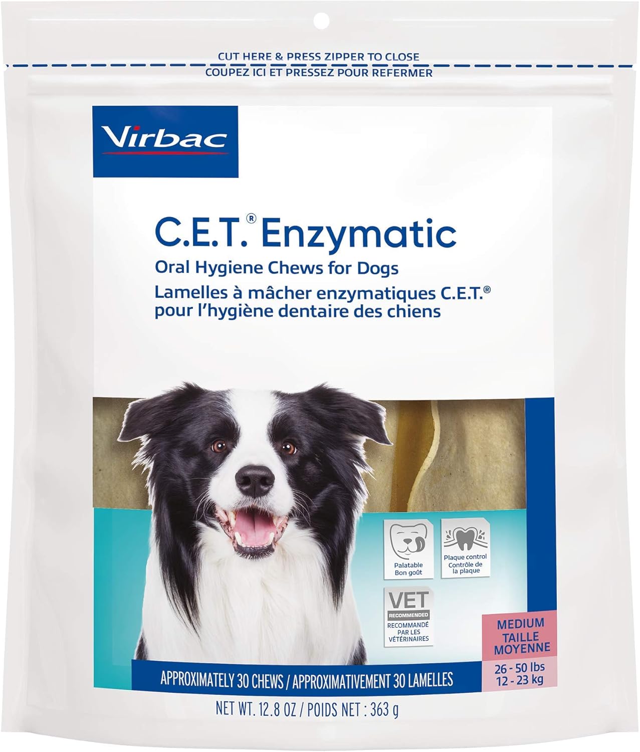 Virbac CET Enzymatic Oral Hygiene Chews for Dogs Virbac CET Enzymatic Oral Hygiene Chews for Dogs