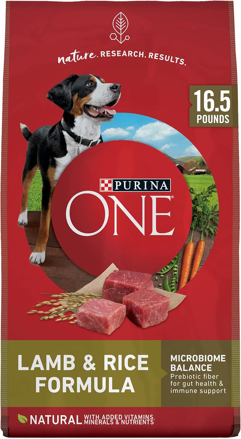 Purina ONE Dry Dog Food Lamb and Rice Formula – 16.5 lb. Bag Purina ONE Dry Dog Food Lamb and Rice Formula – 16.5 lb. Bag