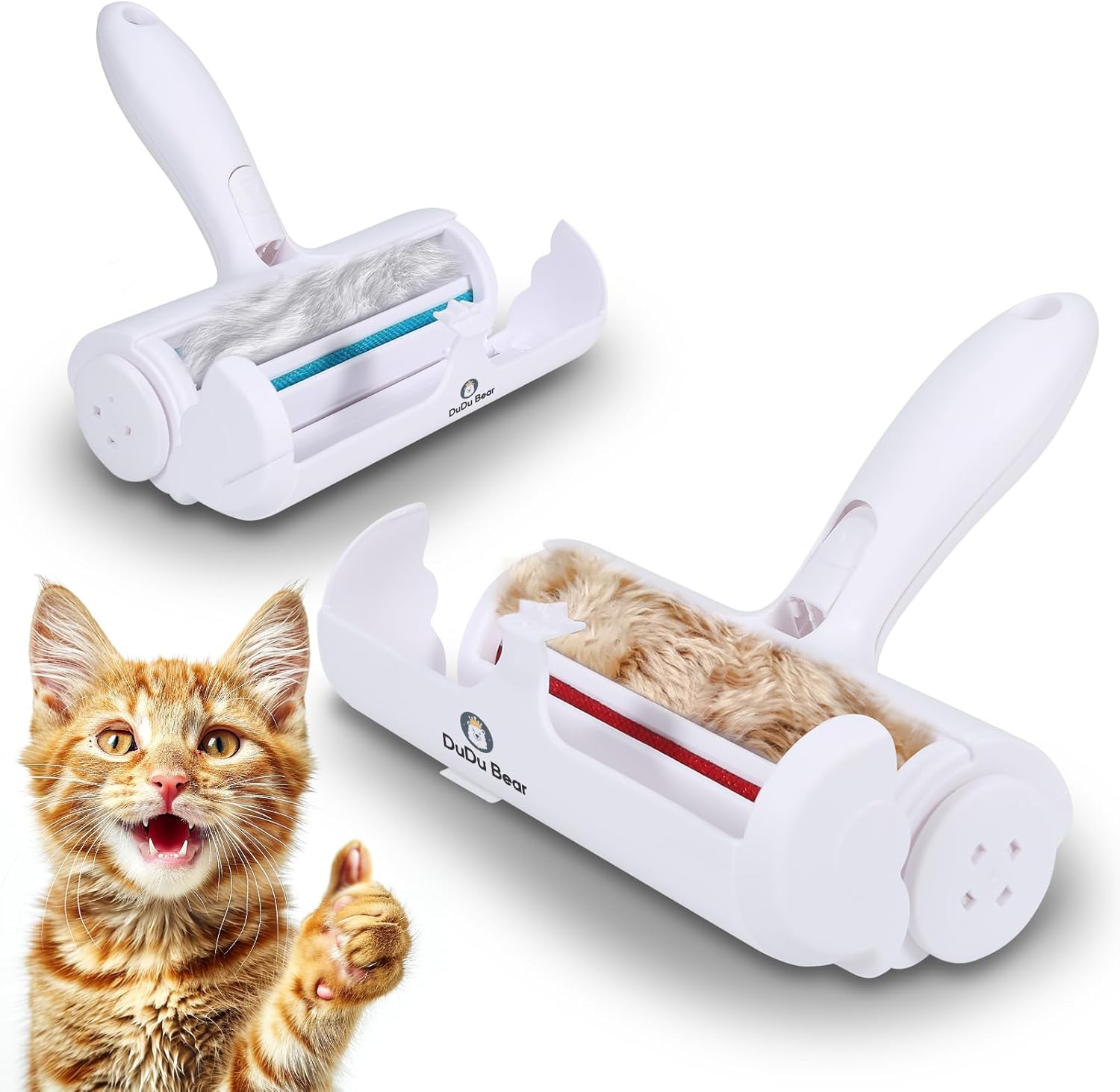 Pet Hair Remover and Reusable Lint Roller – Efficient Cat and Dog Hair Remover for Furniture, Couch, Carpet, Clothing and Bedding – Portable Fur Removal Tool with Upgrade Handle Pet Hair Remover and Reusable Lint Roller – Efficient Cat and Dog Hair Remover for Furniture, Couch, Carpet, Clothing and Bedding – Portable Fur Removal Tool with Upgrade Handle