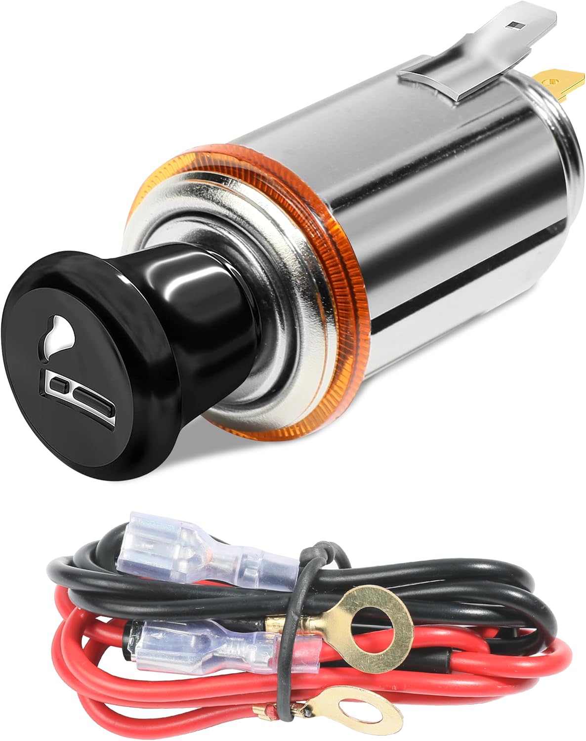 Car Cigarette Lighter with Cable,Car Cigarette Lighter Element Socket Plug Socket,12V Auto Cigarette Lighter with Eject Button,Cigarette Lighter Replacement Accessory Push Button Car Cigarette Lighter with Cable,Car Cigarette Lighter Element Socket Plug Socket,12V Auto Cigarette Lighter with Eject Button,Cigarette Lighter Replacement Accessory Push Button