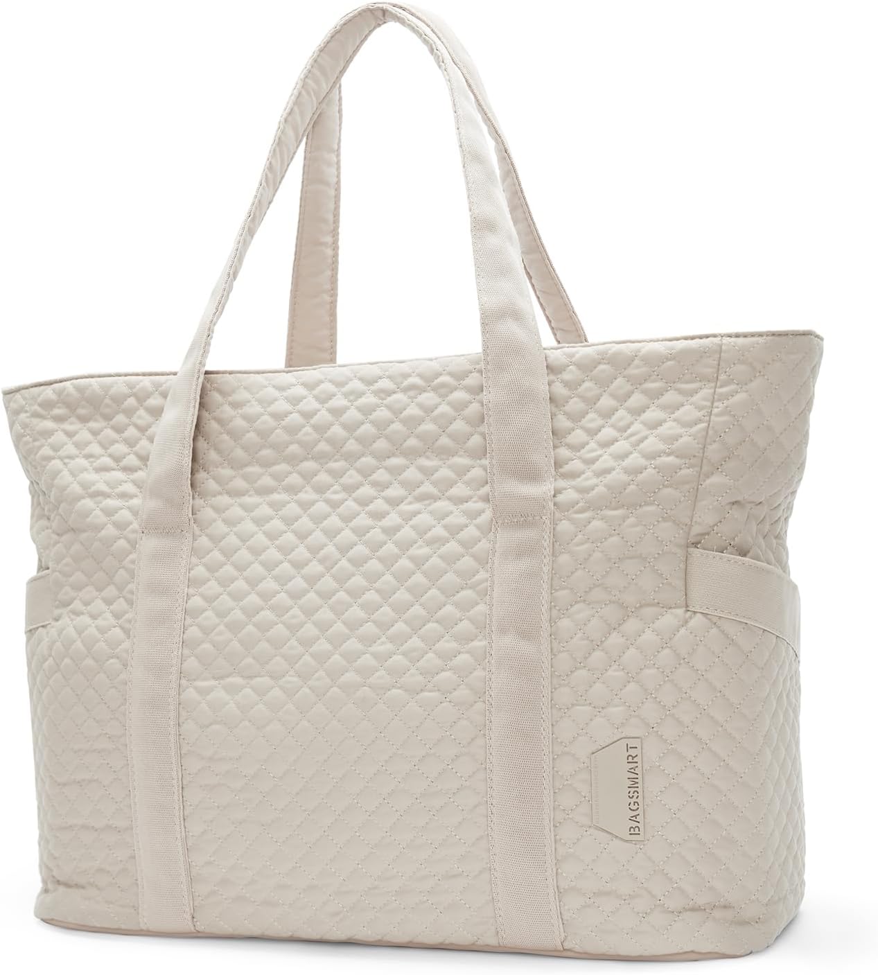 BAGSMART Large Tote Bag For Women, Travel Shoulder Bag Top Handle Handbag with Yoga Mat Buckle for Gym, Work, Travel BAGSMART Large Tote Bag For Women, Travel Shoulder Bag Top Handle Handbag with Yoga Mat Buckle for Gym, Work, Travel