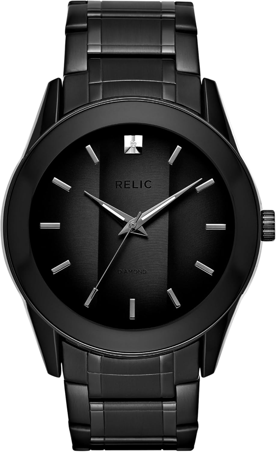Relic by Fossil Men’s Rylan Three-Hand Black Stainless Steel Bracelet Watch (Model: ZR77271) Relic by Fossil Men’s Rylan Three-Hand Black Stainless Steel Bracelet Watch (Model: ZR77271)