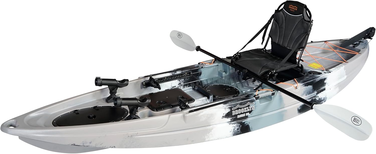Brooklyn 11.5 Pro Single Kayak 11-Foot, 8 inch 2 or 3 Person Sit On Top Fishing Kayak Brooklyn 11.5 Pro Single Kayak 11-Foot, 8 inch 2 or 3 Person Sit On Top Fishing Kayak