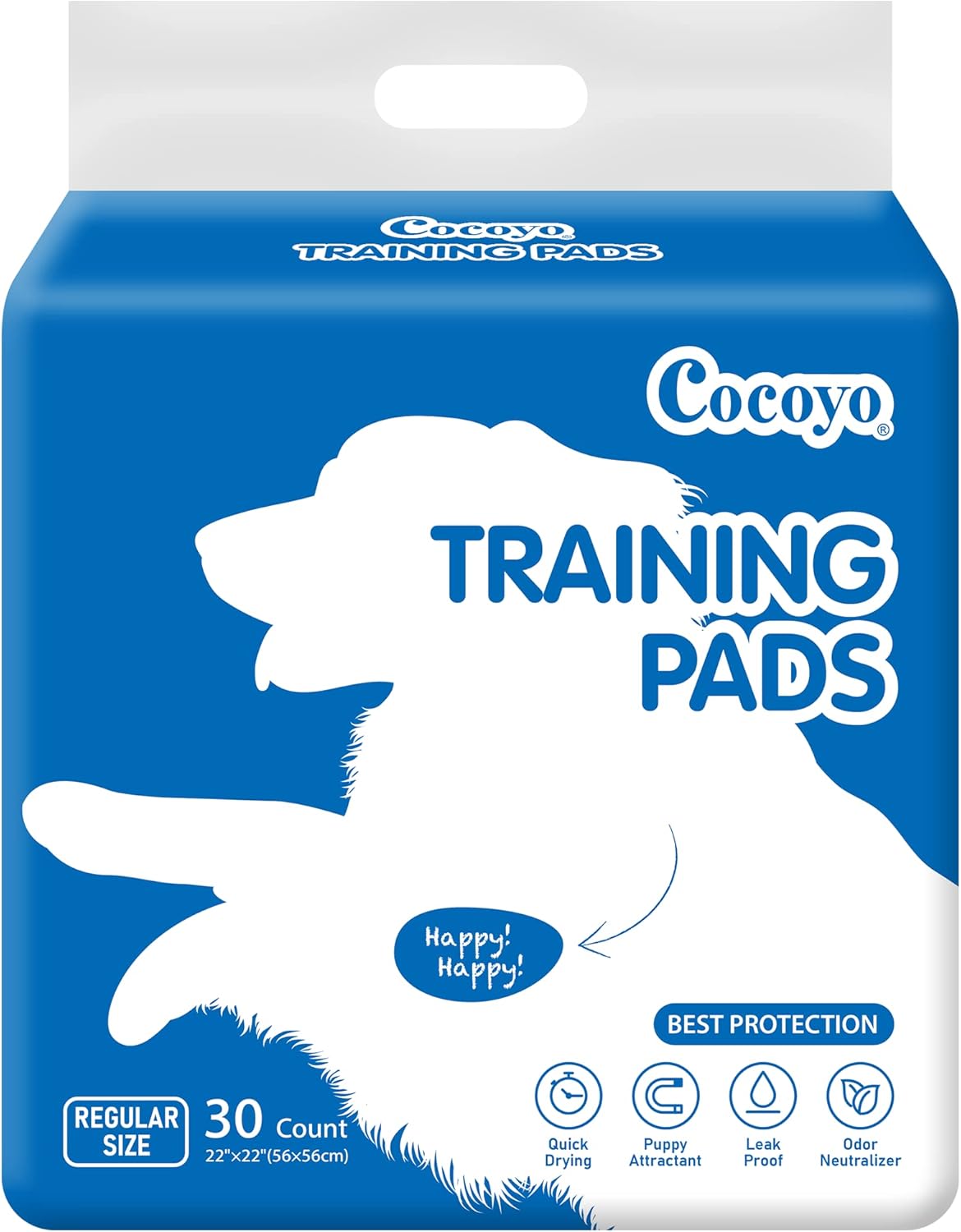 COCOYO Best Value Training Pads 30 Count | Dog Pee Pads | Super Absorbent Puppy Pads COCOYO Best Value Training Pads 30 Count | Dog Pee Pads | Super Absorbent Puppy Pads