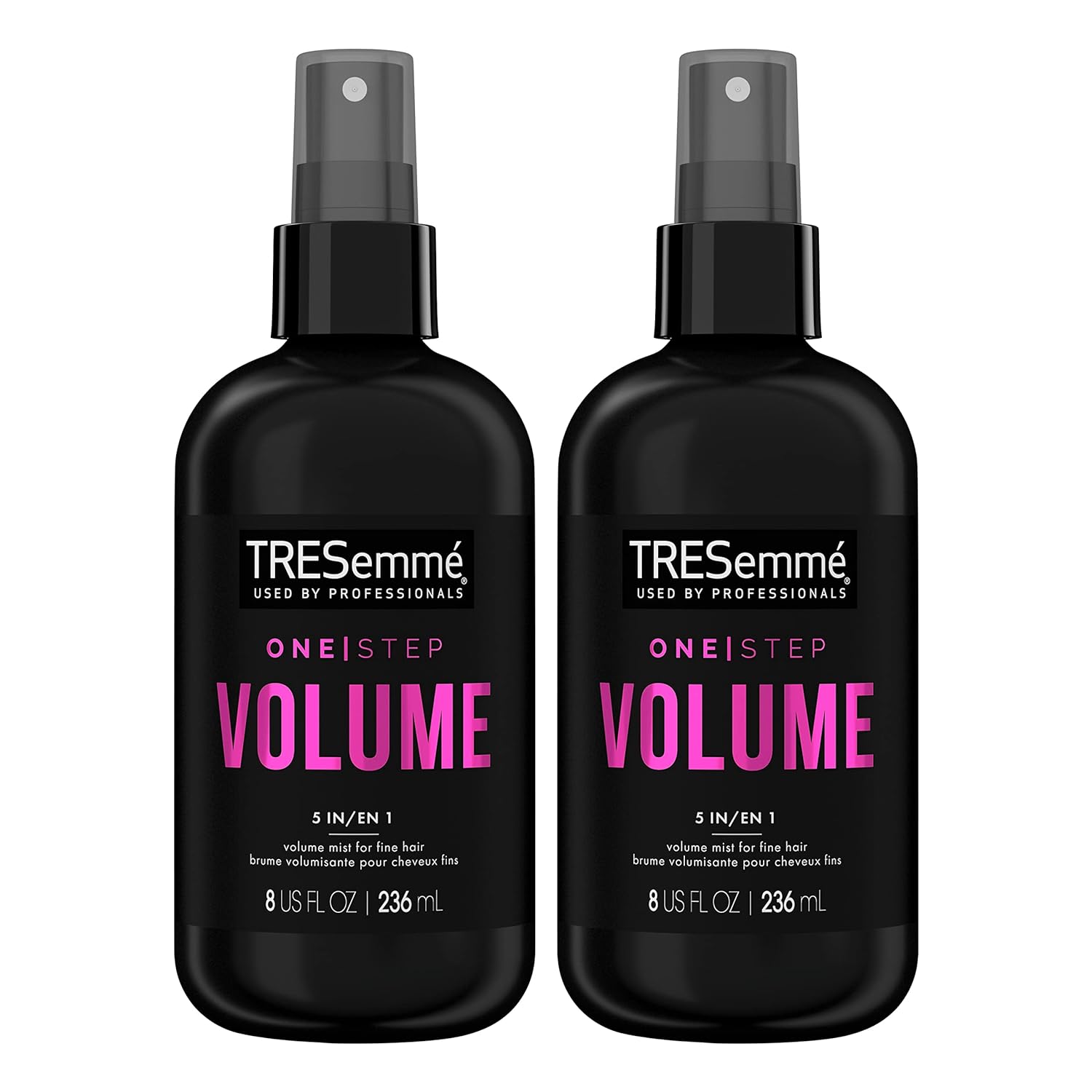 TRESemmé One Step 5-in-1 Volumizing Hair Styling Mist 2 Count For Fine Hair Hair Care Product for Soft, Weightless Volume 8 oz TRESemmé One Step 5-in-1 Volumizing Hair Styling Mist 2 Count For Fine Hair Hair Care Product for Soft, Weightless Volume 8 oz